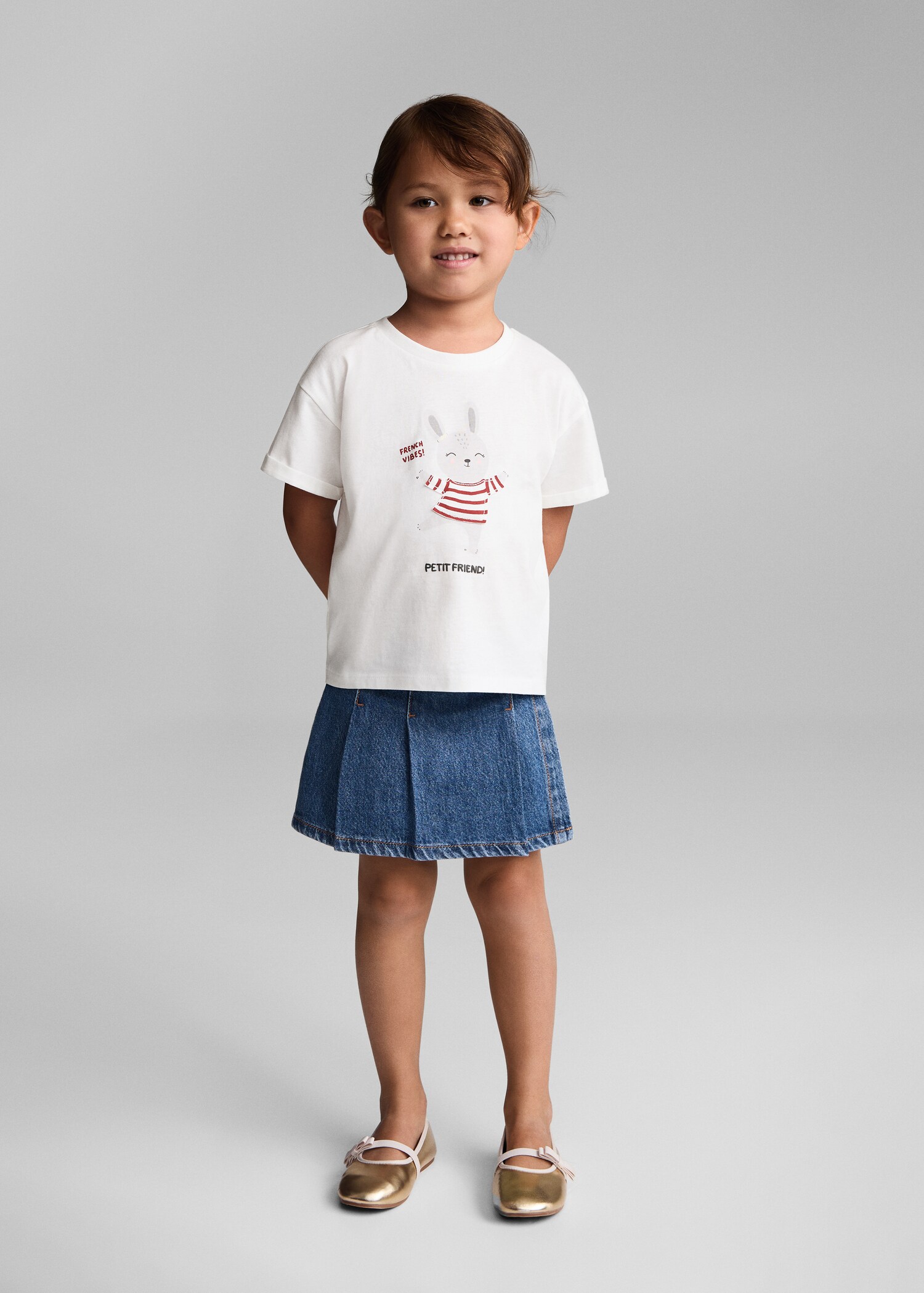 Printed cotton-blend T-shirt - General plane