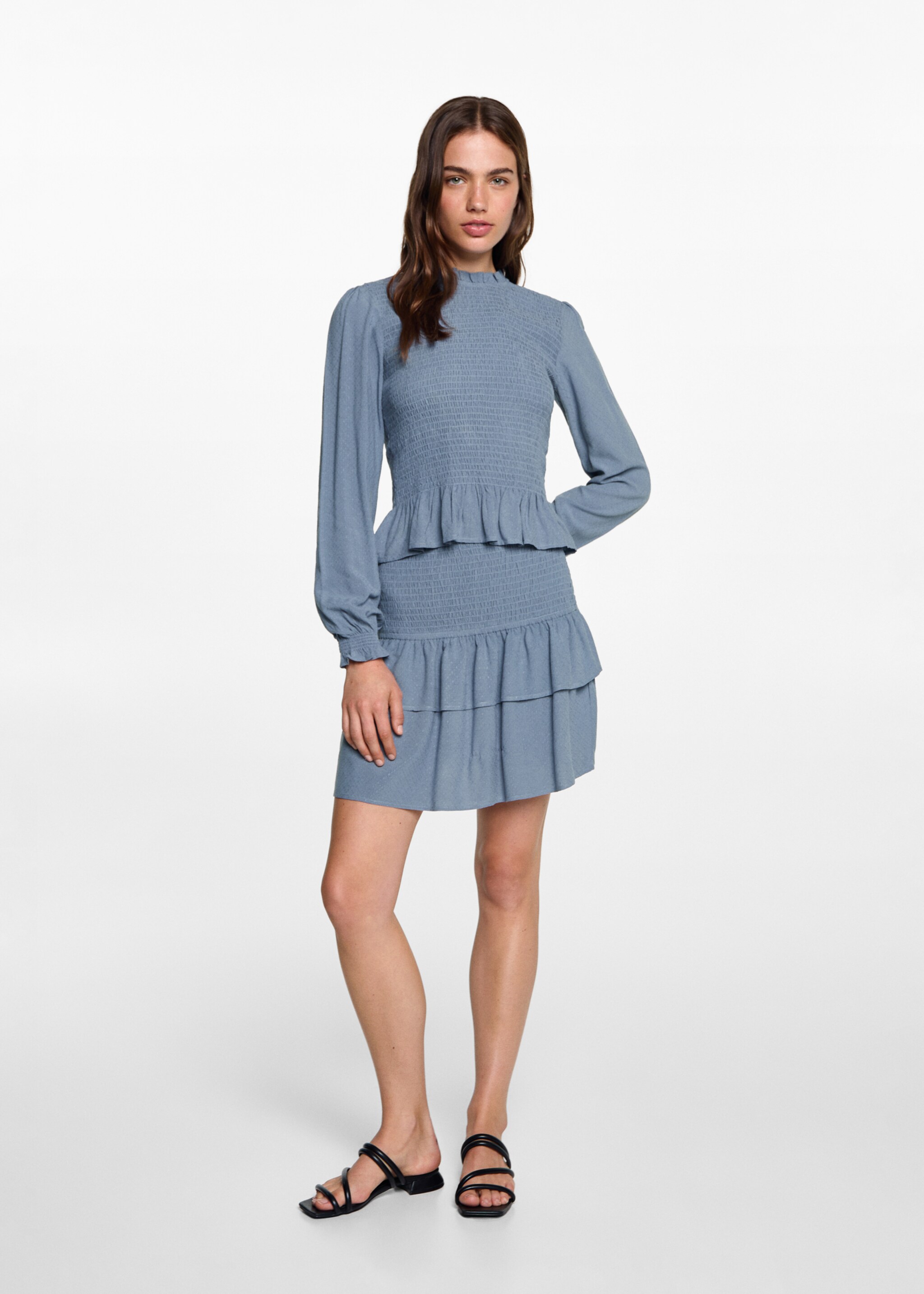 Ruched flowing blouse - General plane