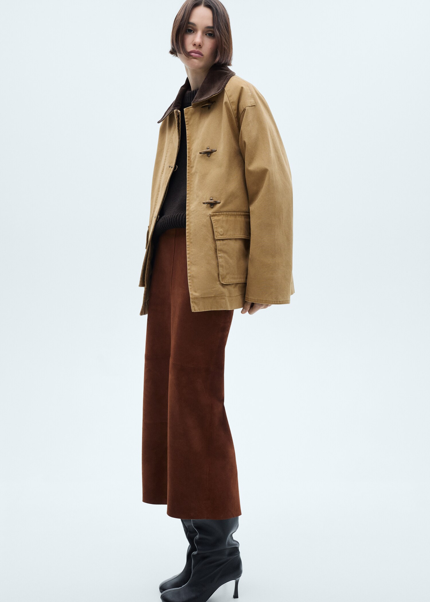 Pockets cotton parka - General plane