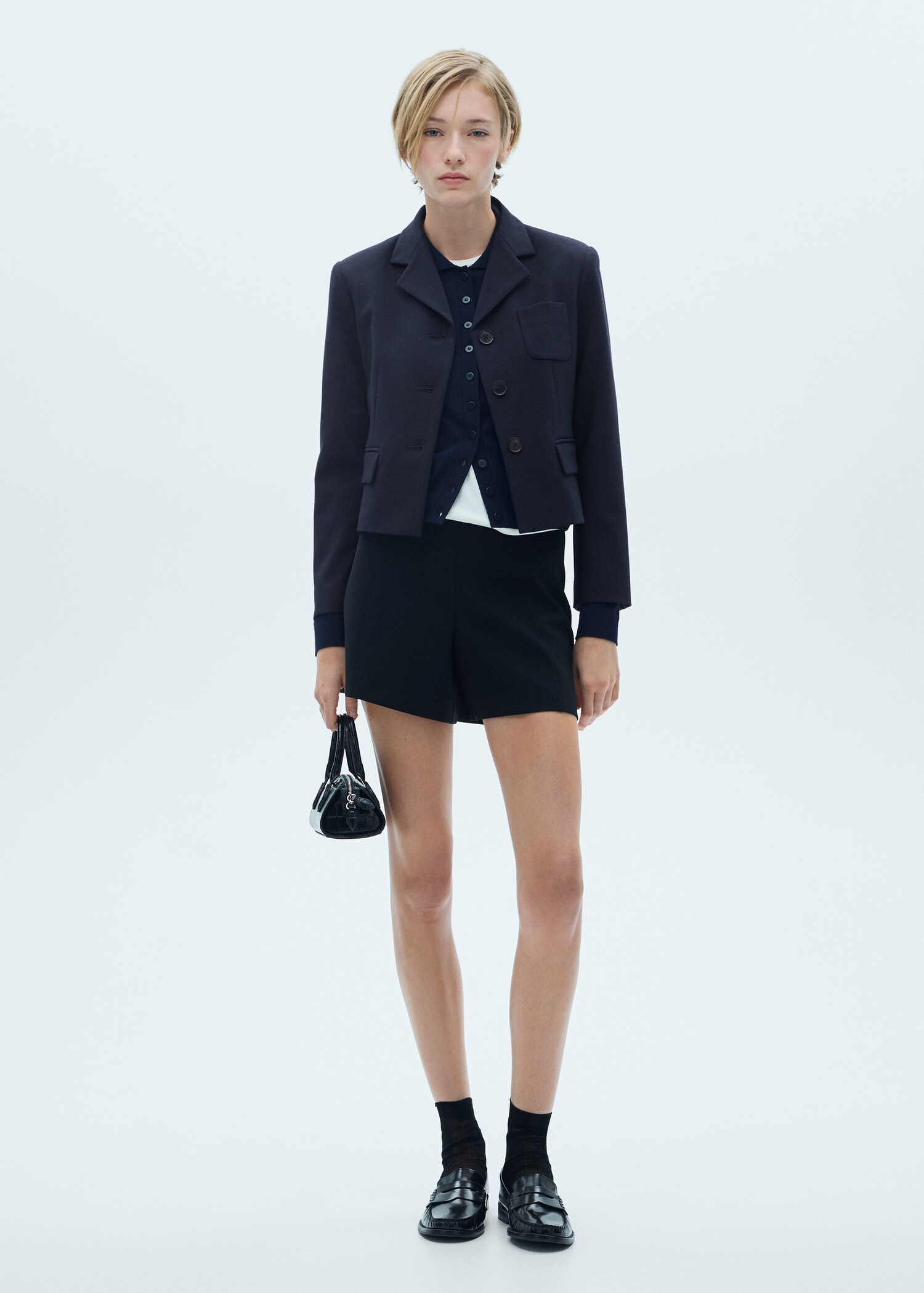 Blazer crop boutons - Plan général