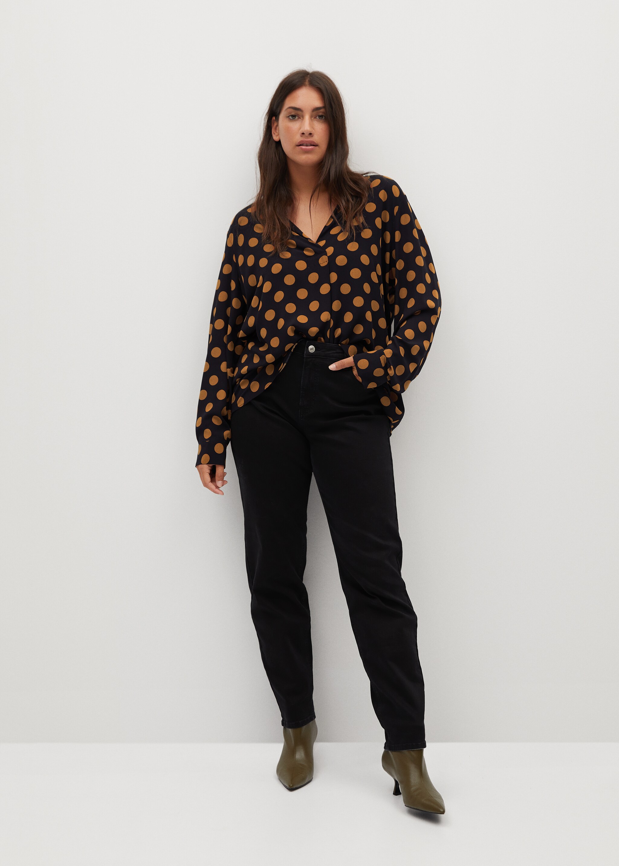 Flowy printed blouse - General plane