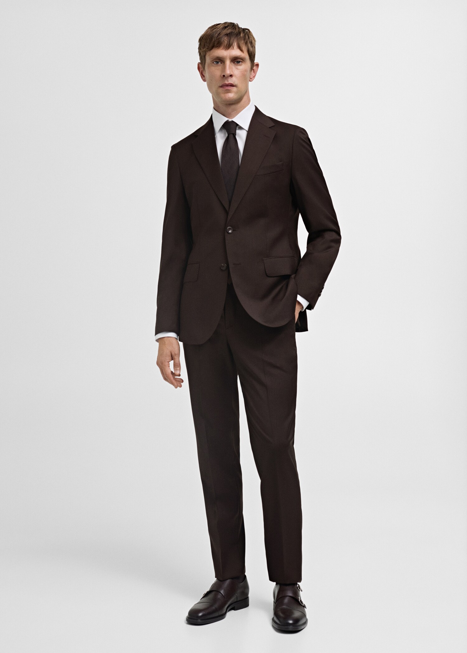 Pantalon costume Venecia 100 % laine vierge - Plan général