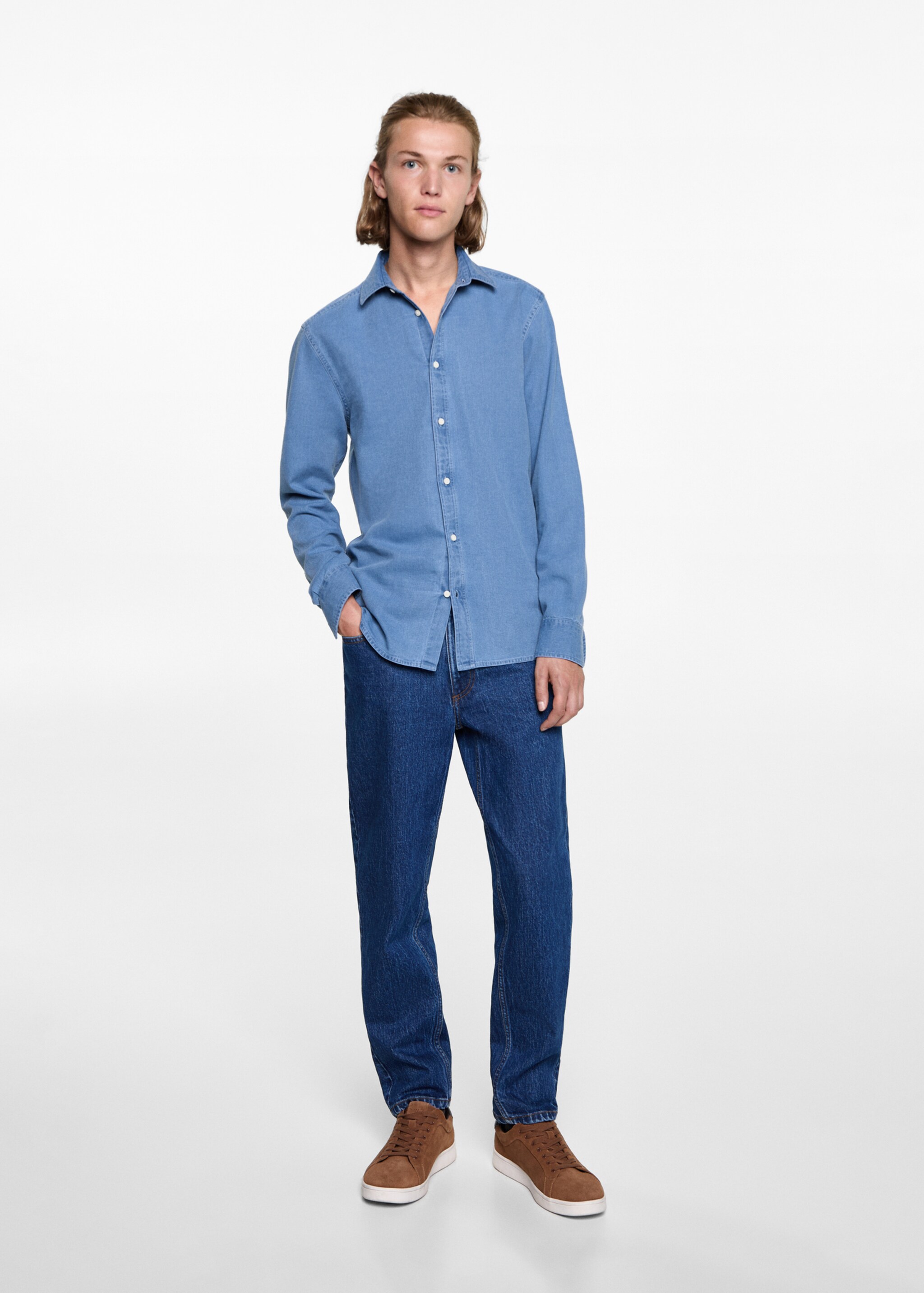 Cotton slim-fit t-shirt - General plane, Blue. Ref: 77046352-00.