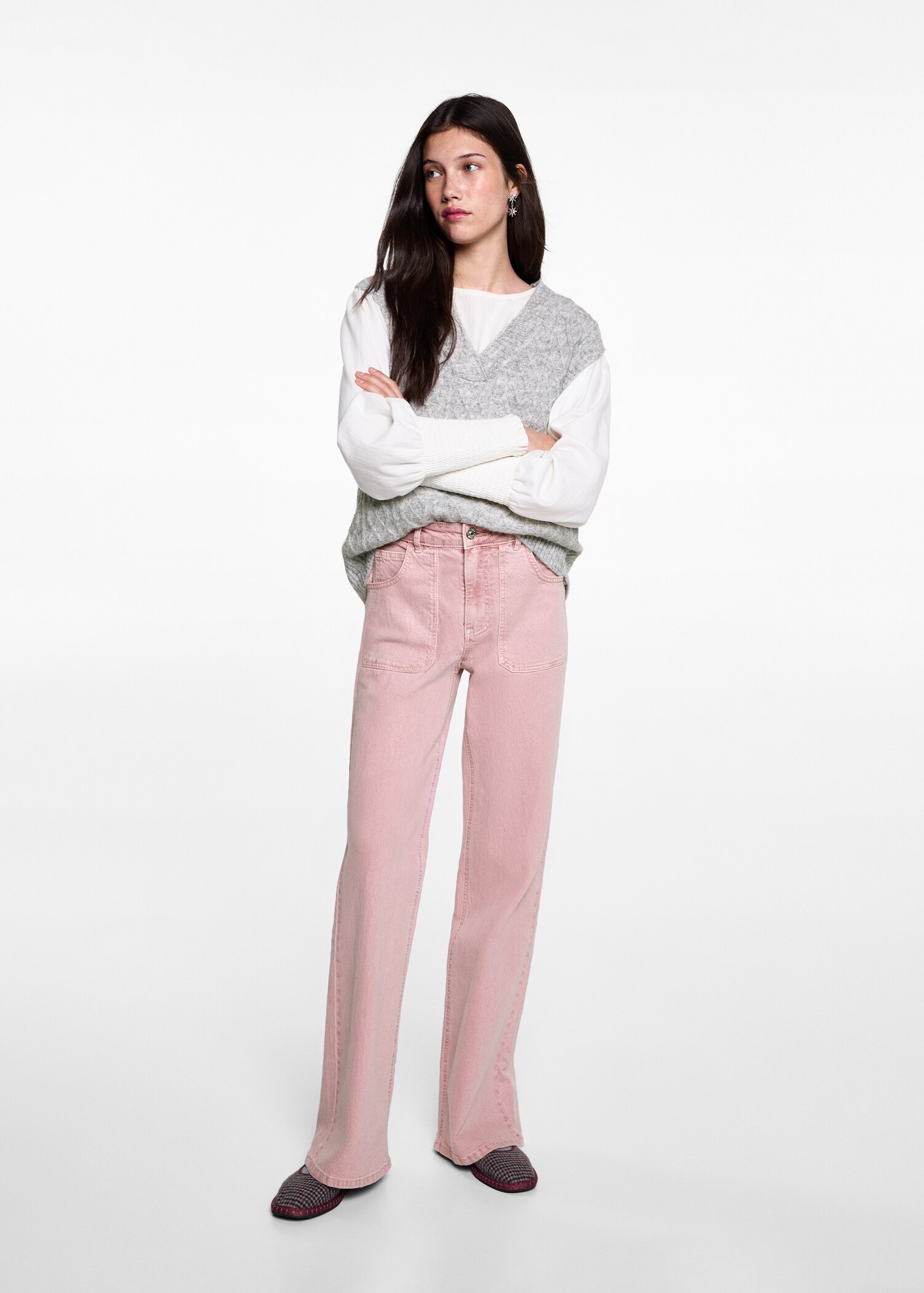 Gerade Hose mit Taschen - Allgemeine Ansicht