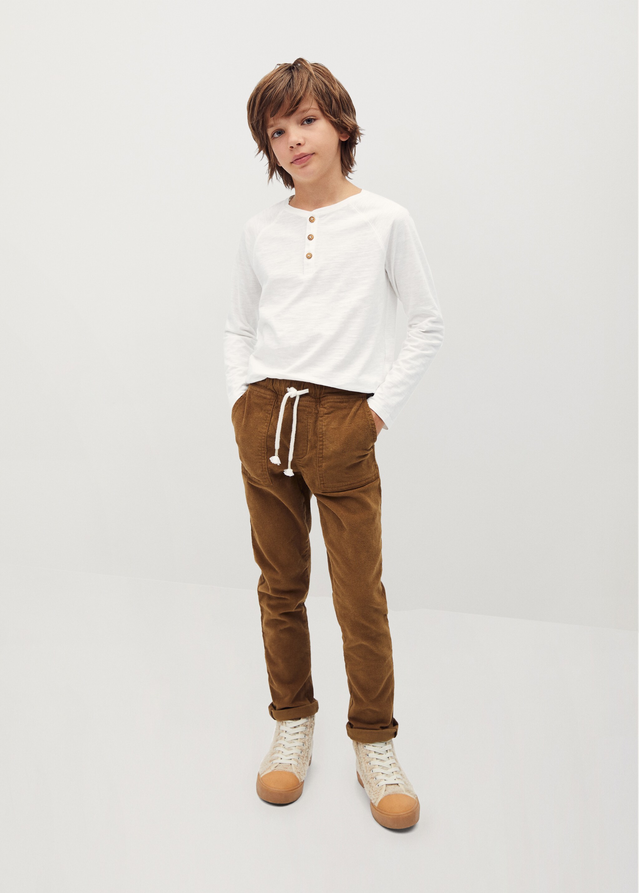 Pantalón recto mircopana - Plano general