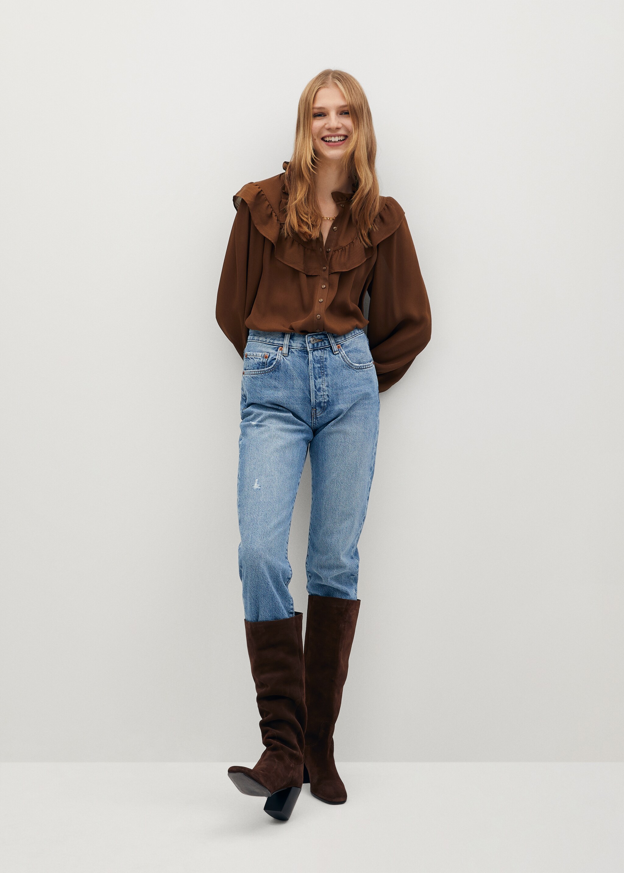 Blusa volantes - Plano general