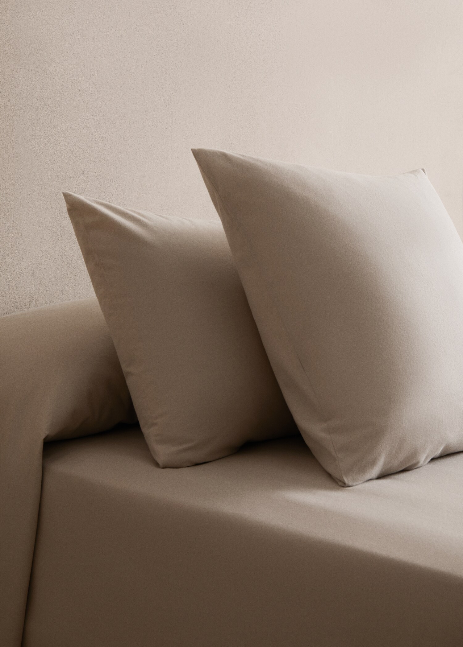 Plain flannel pillowcase 50x75cm - General plane