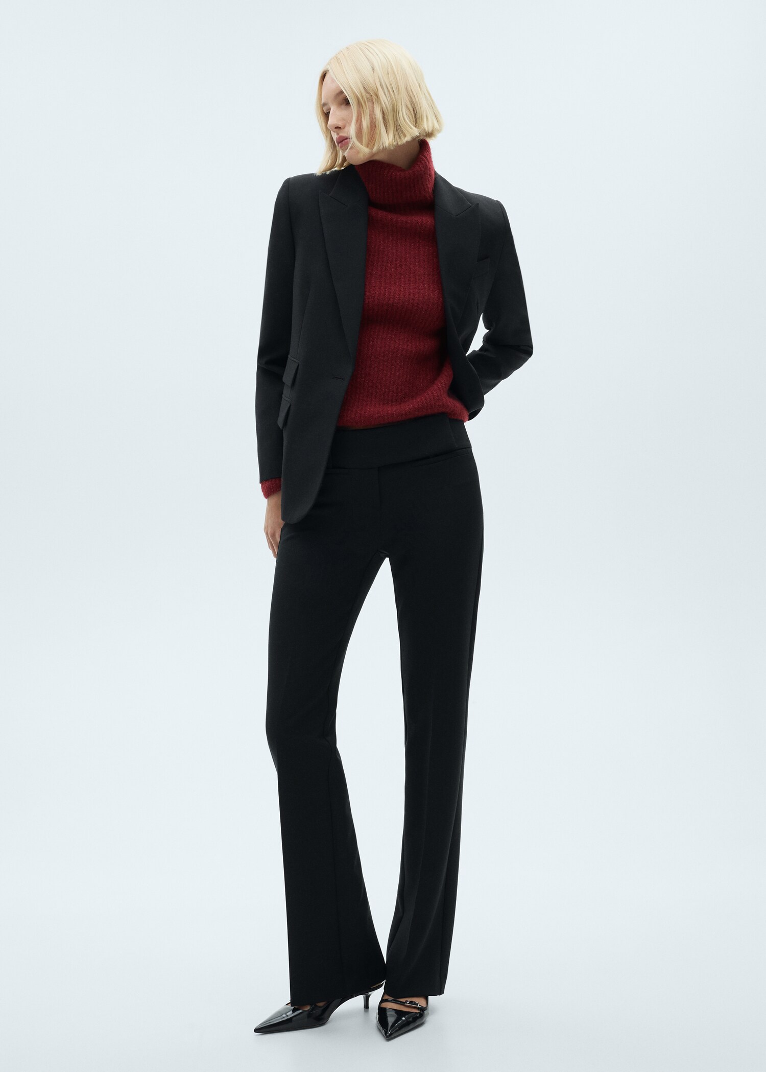 Pull-over maille col roulé - Plan général