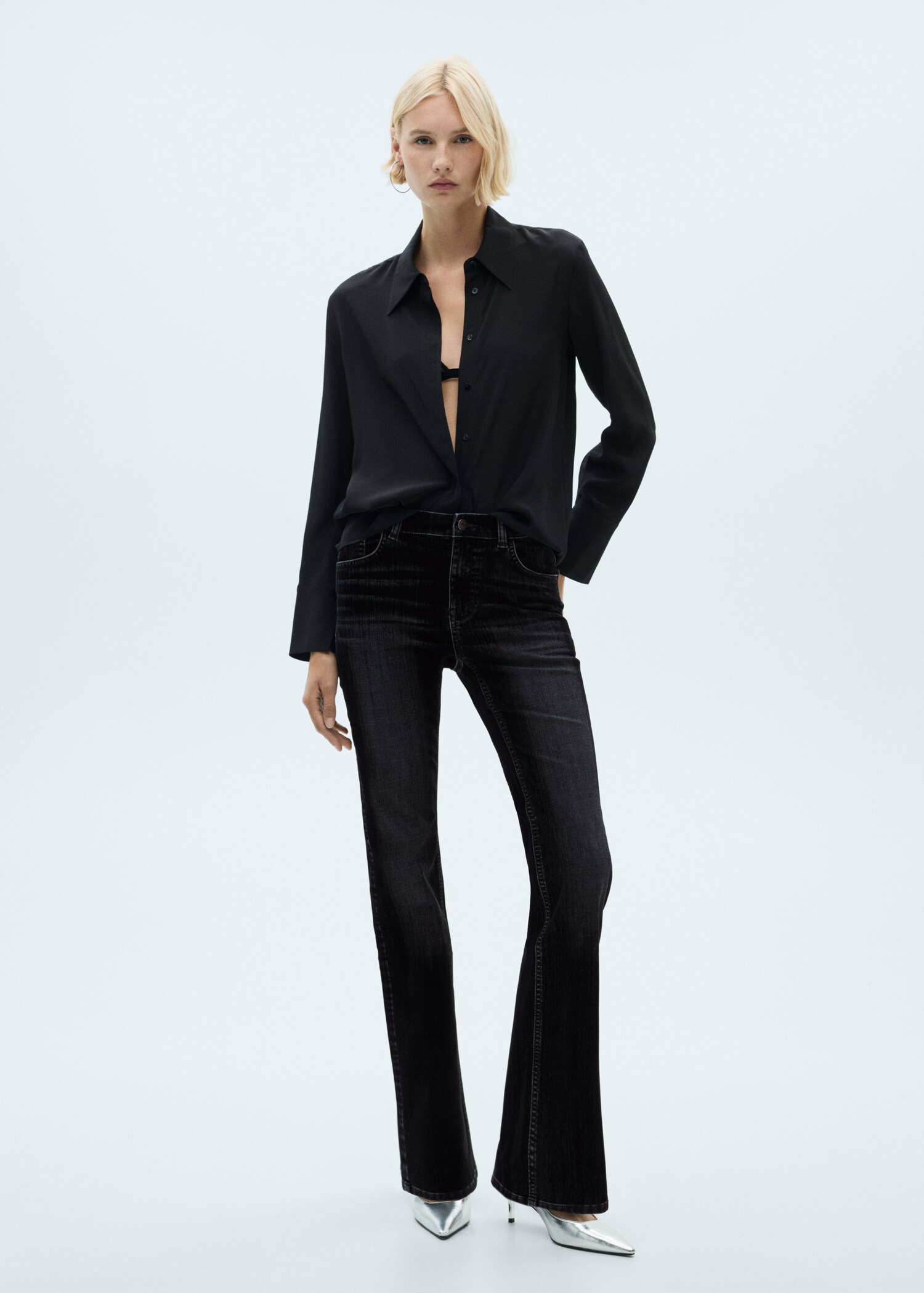 Jeans flare taille basse - Plan général