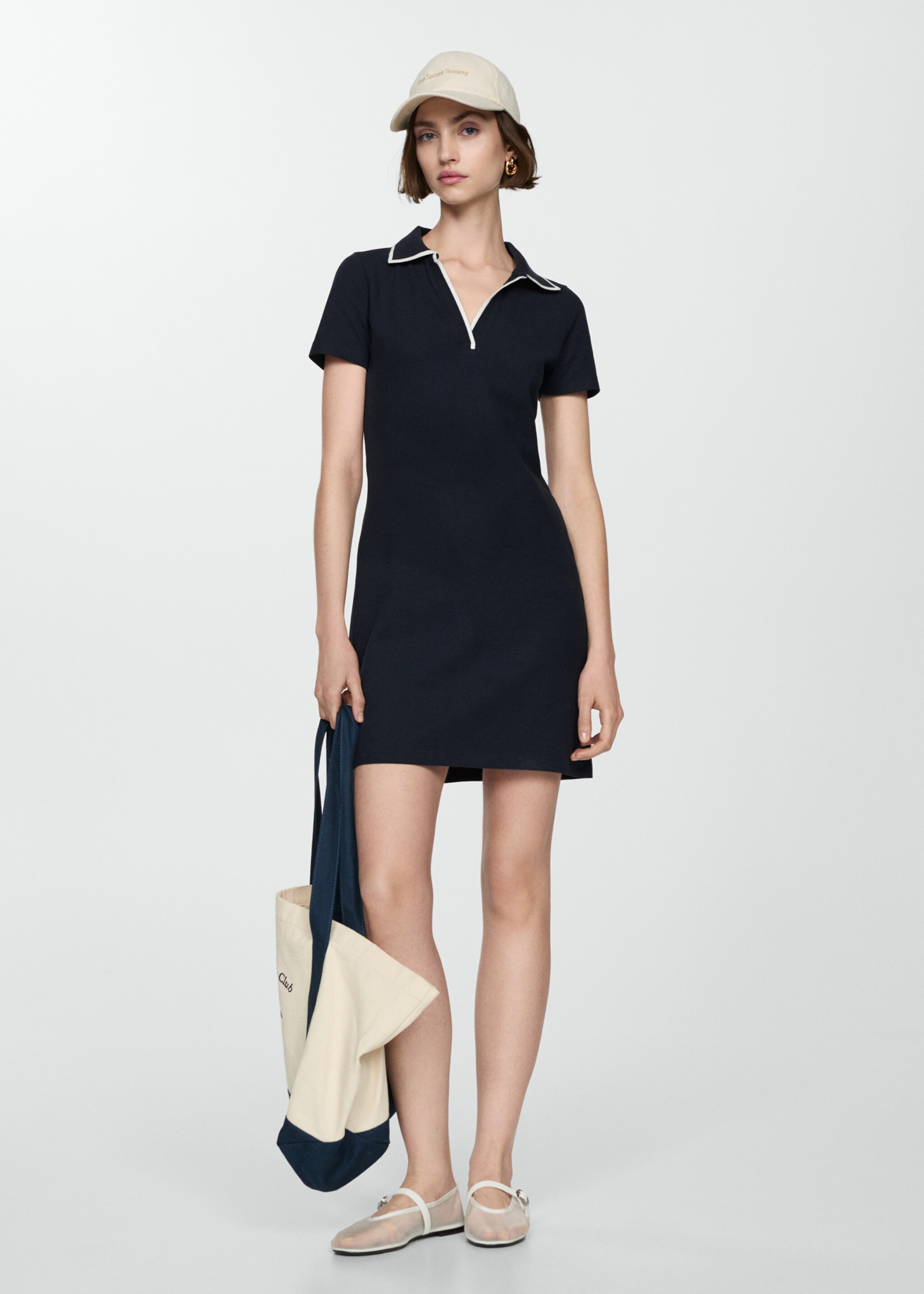 Polo neck dress - General plane