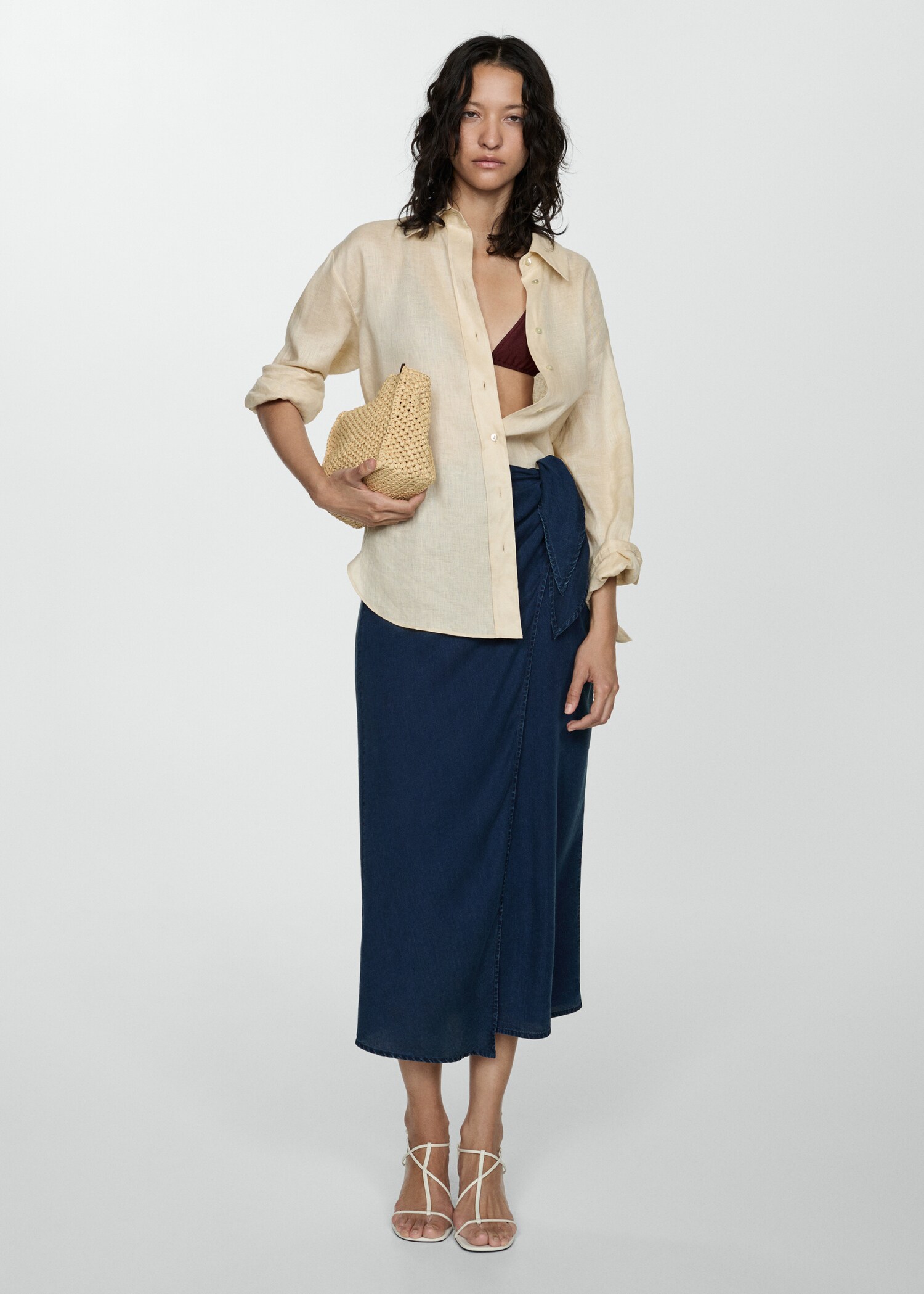 Lyocell sarong skirt - General plane