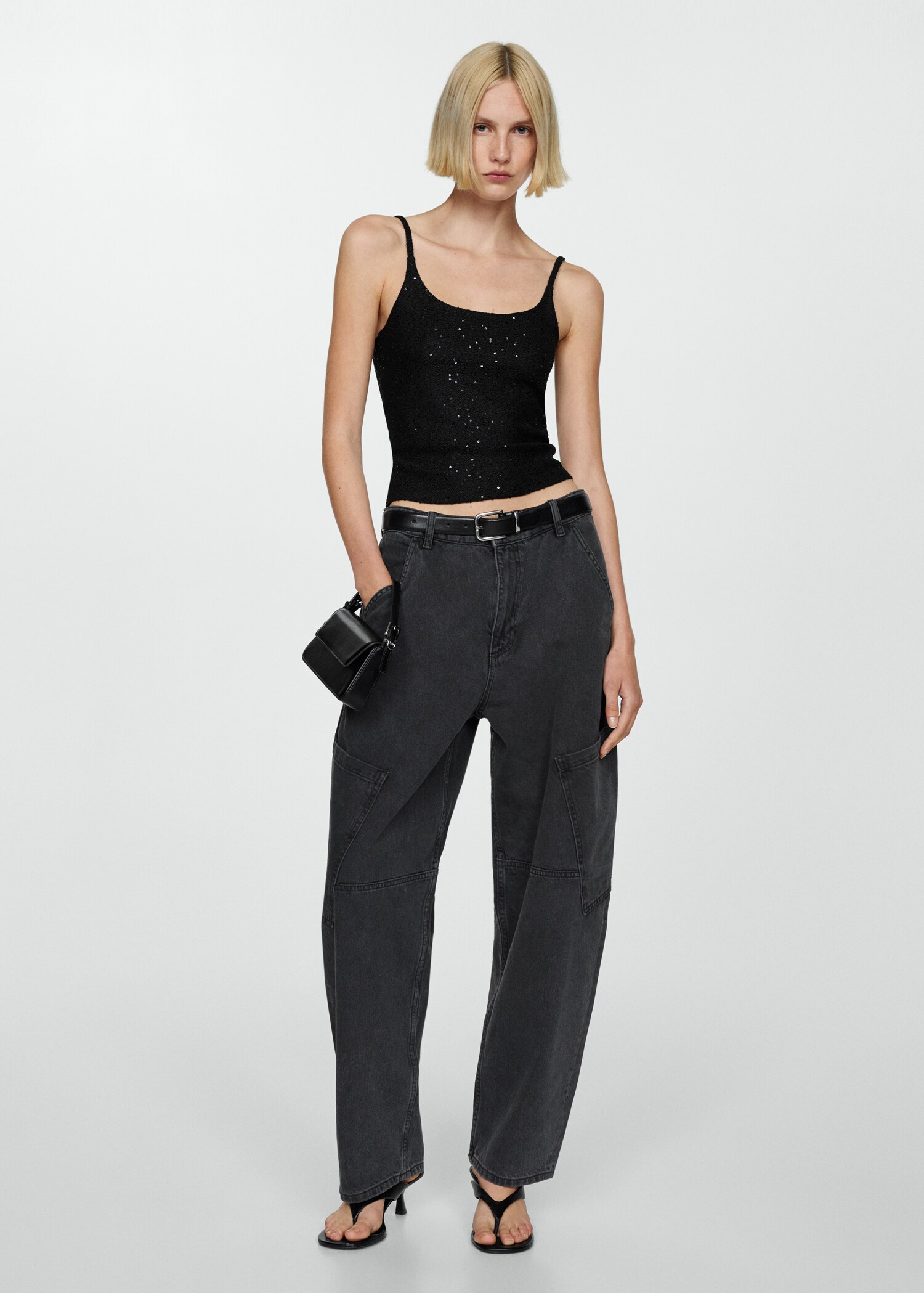 Sequined tank top - General plane