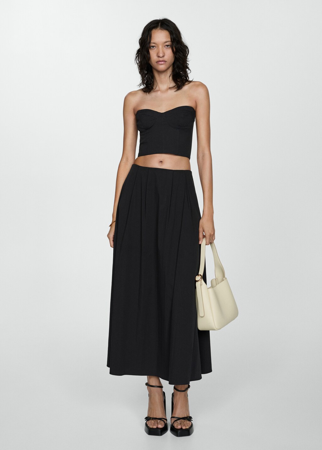 Long flared skirt - Women | MANGO OUTLET Netherlands