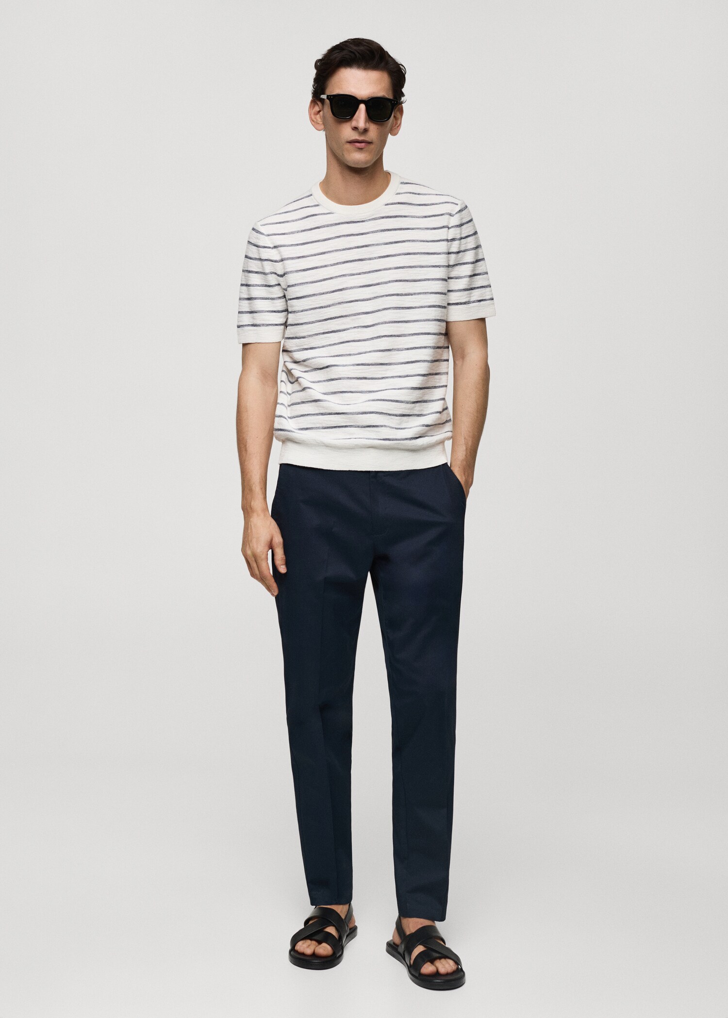 Maglietta cotone maglia righe - Piano generale
