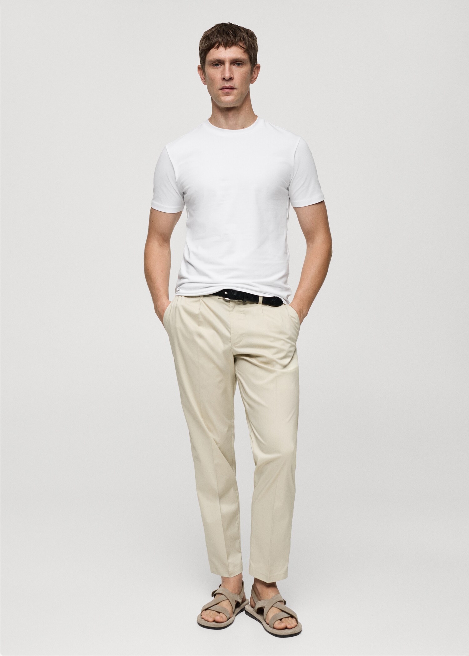 Stretch cotton T-shirt - General plane