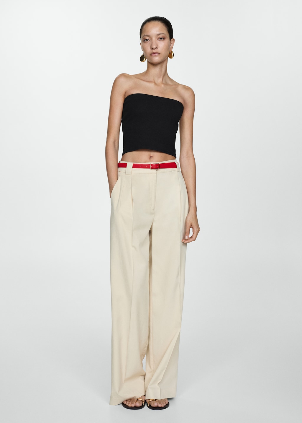 cotton bandeau top