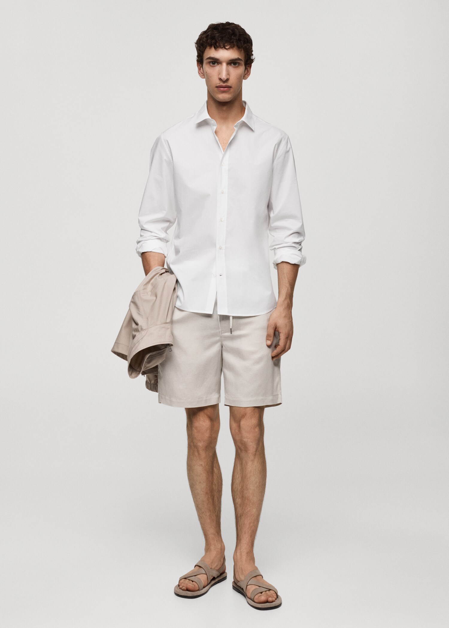 Regular-fit 100% cotton shirt - General plane