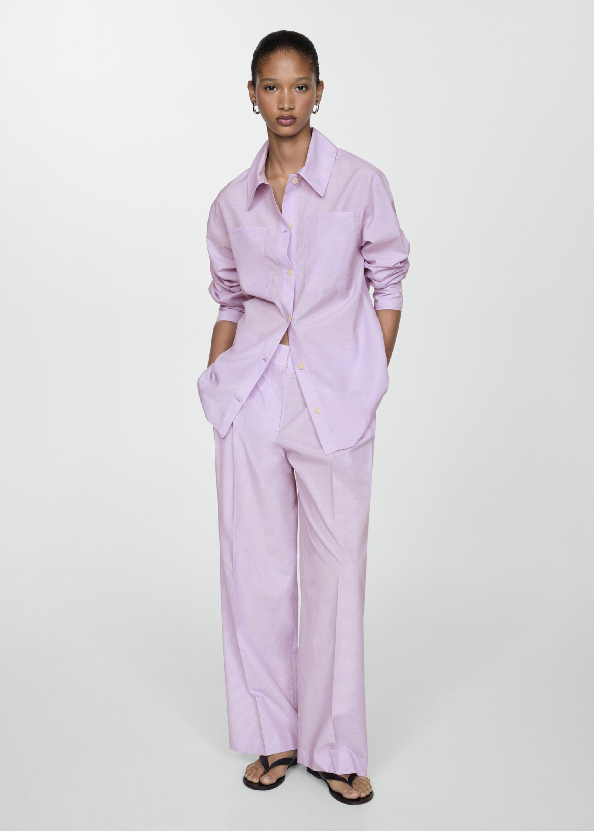 Oversize striped shirt - General plane