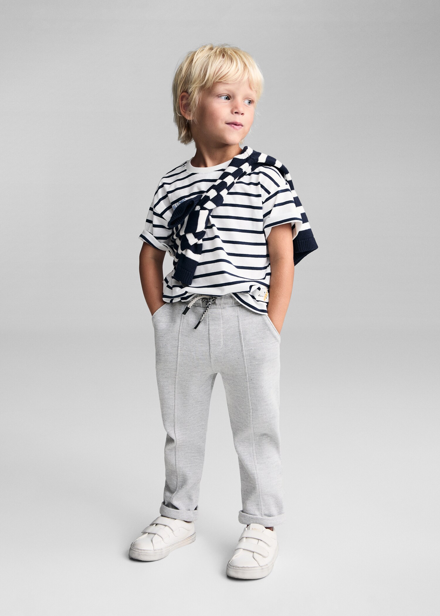 Cotton jogger-style trousers - General plane