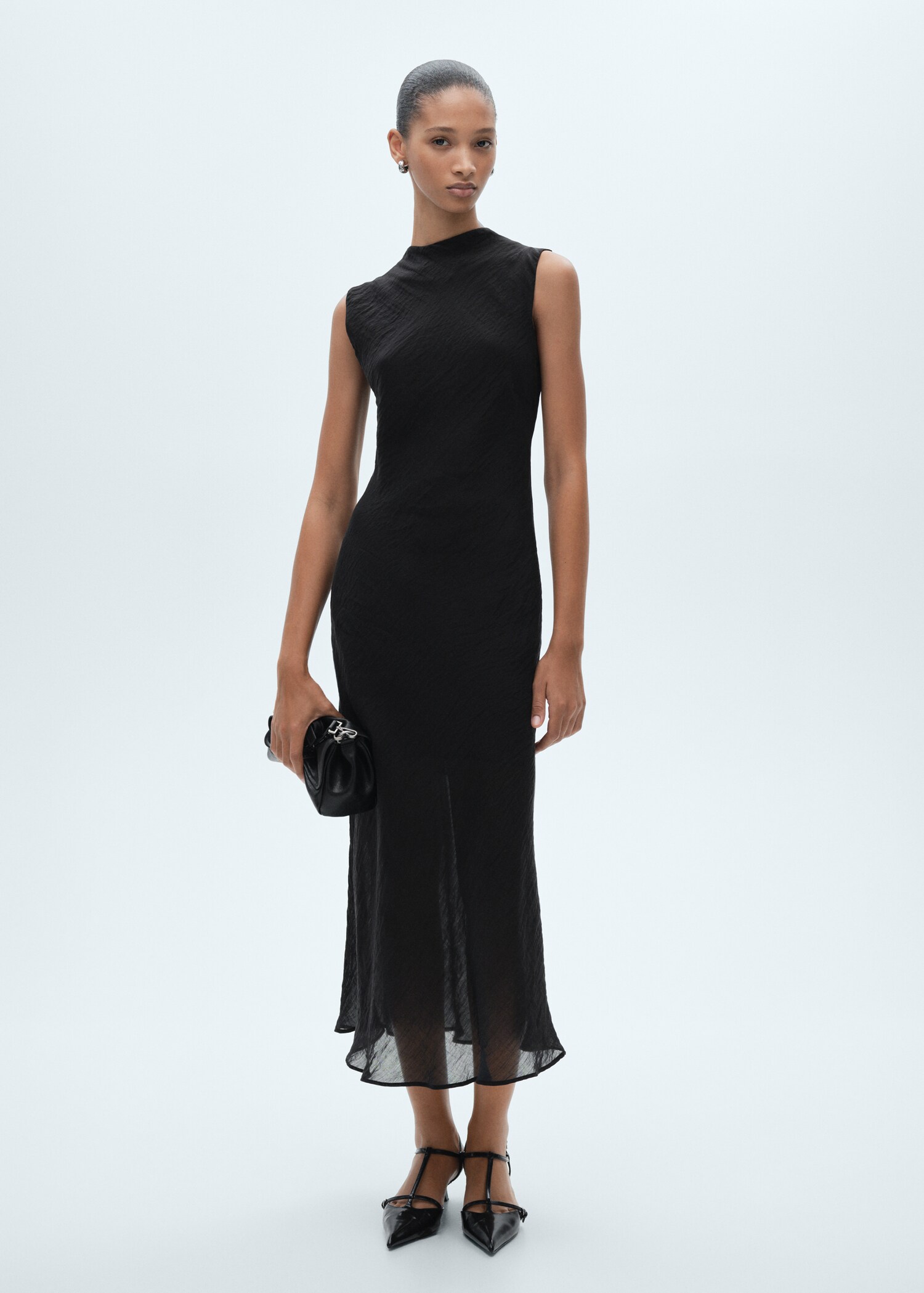 Lyocell midi-dress - General plane