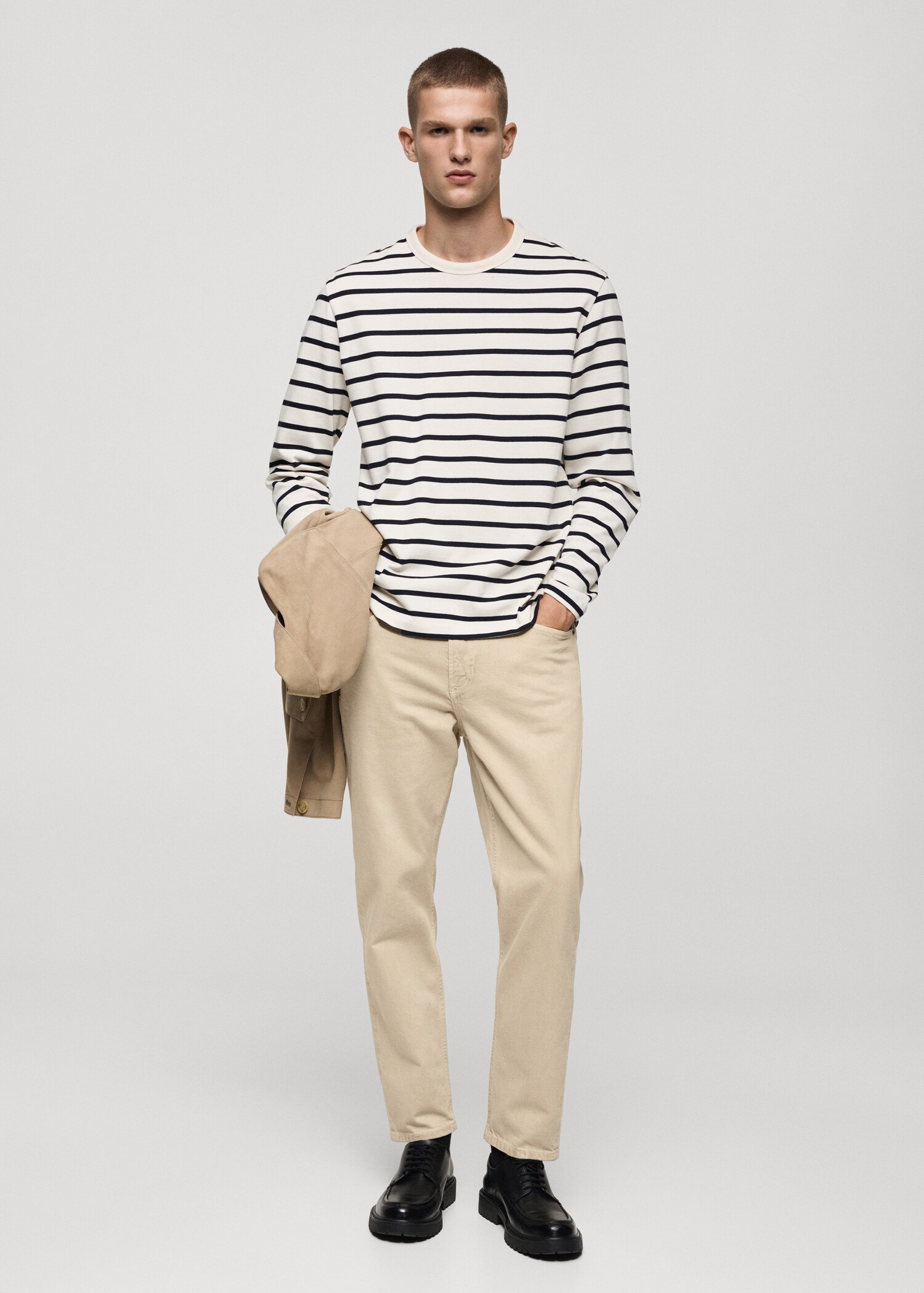 Ben tapered cropped jeans - General plane