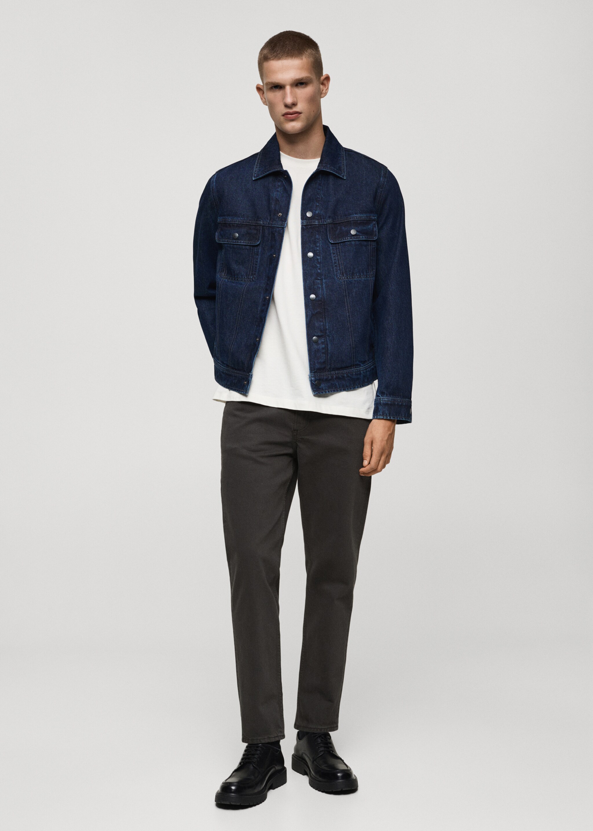 Ben tapered cropped jeans - General plane