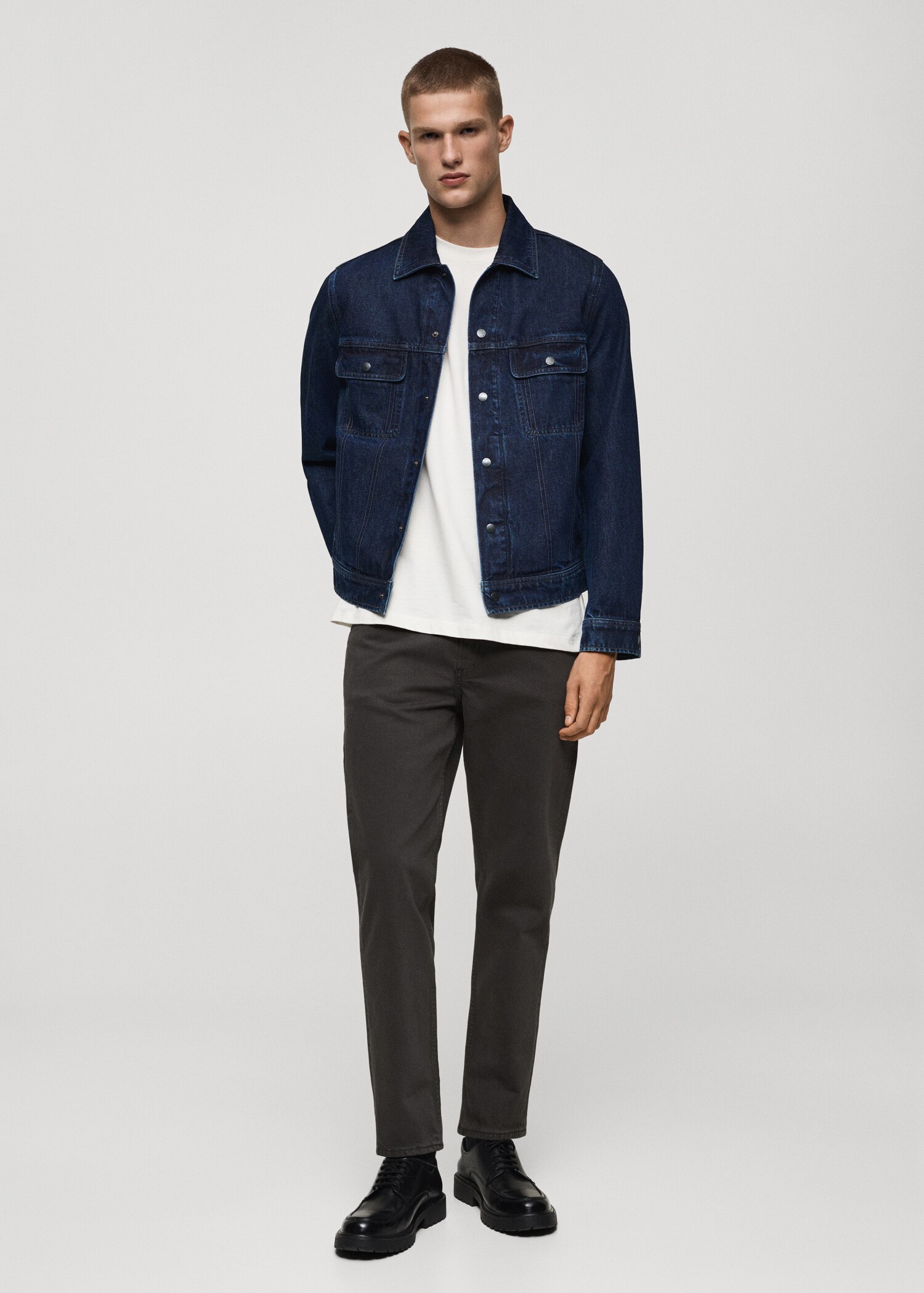 Ben tapered cropped jeans - General plane
