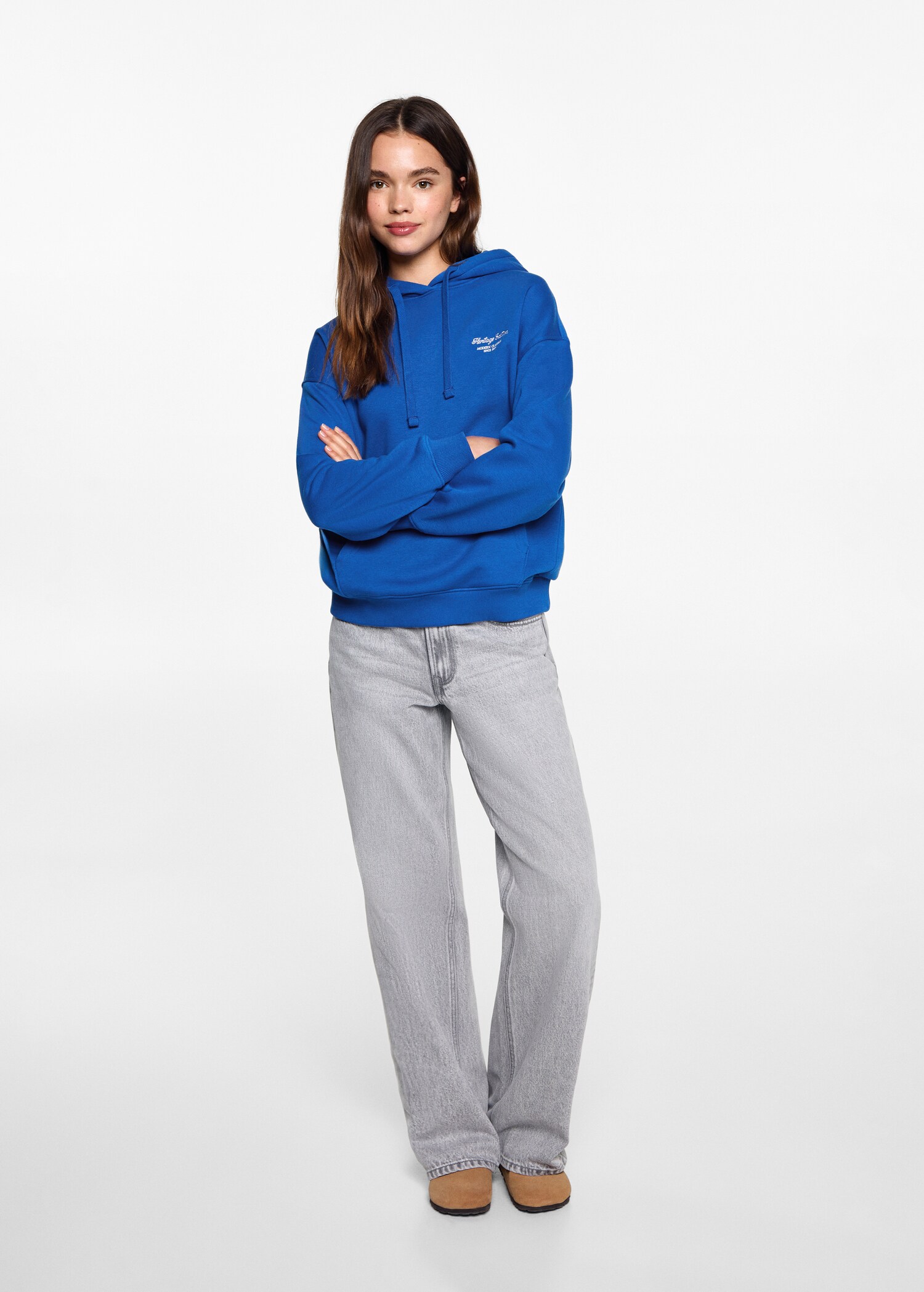 Message zipped hoodie - General plane