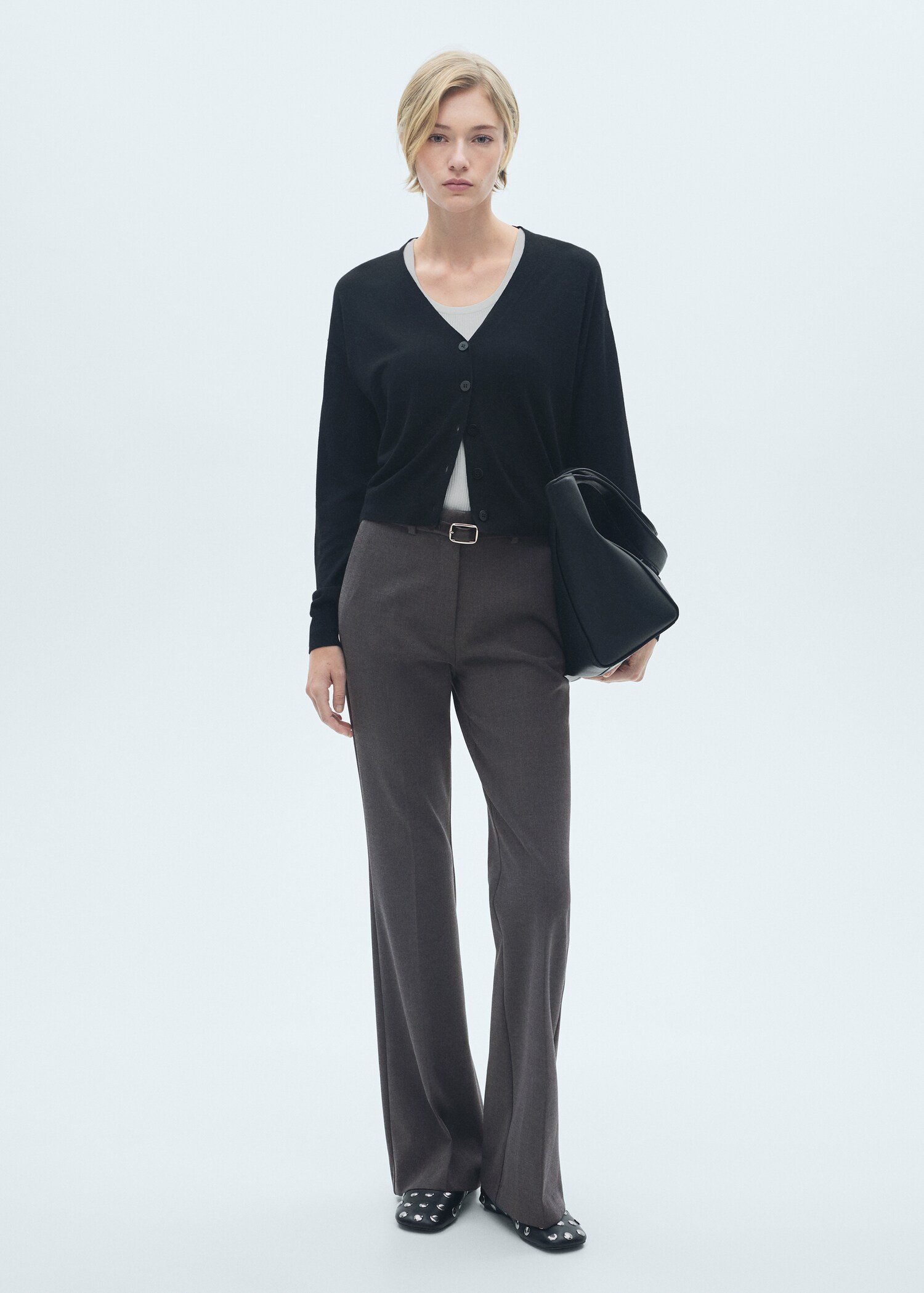 Pocket flared trousers - General plane