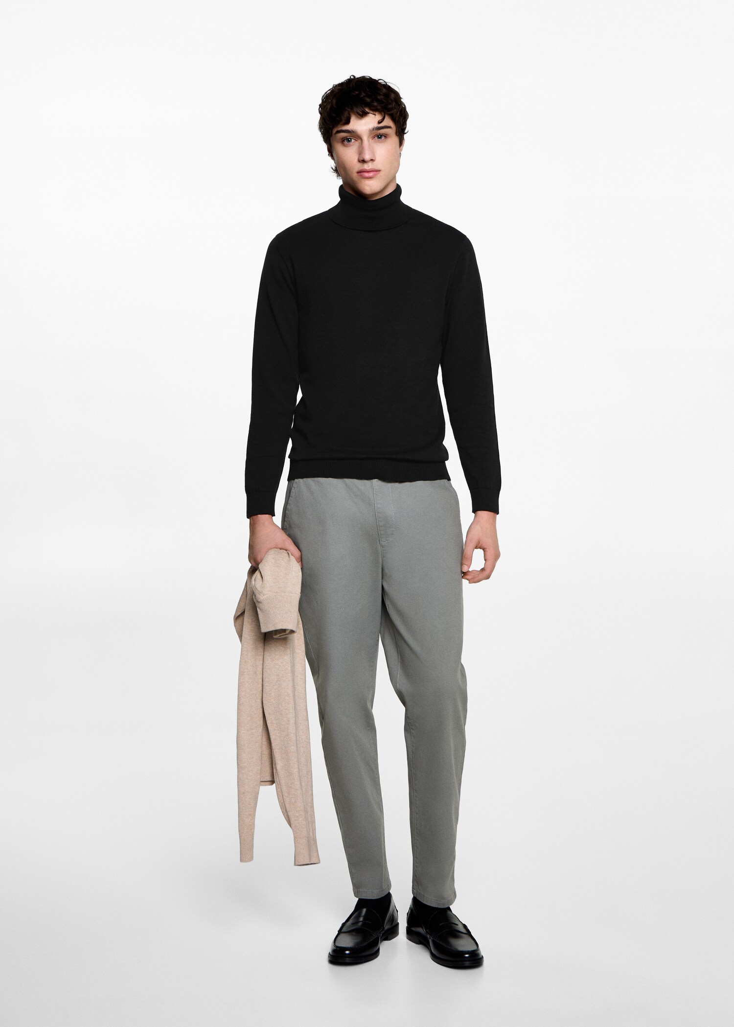 Pull-over maille col montant - Plan général
