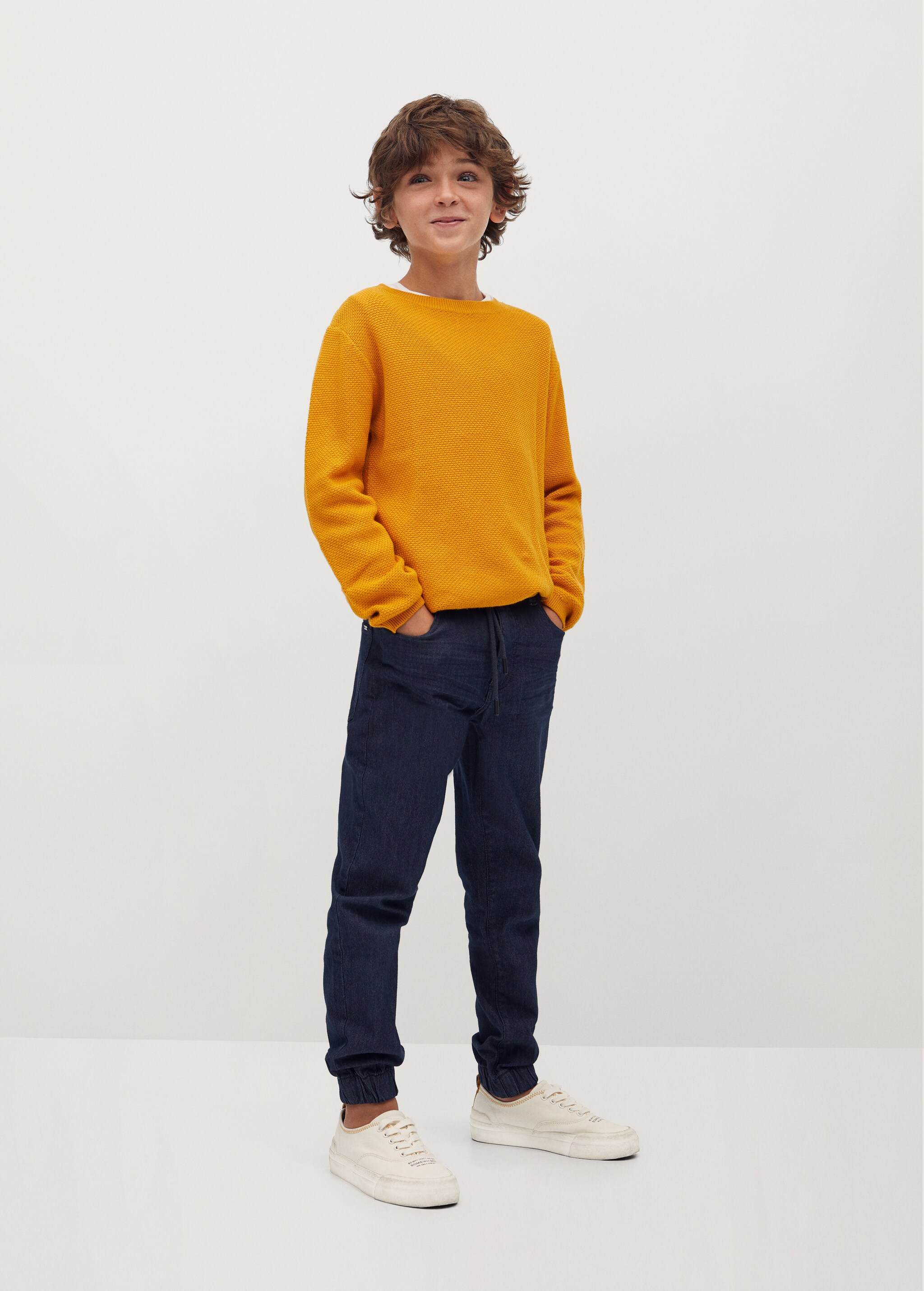 Pull-over maille coton bio - Plan général