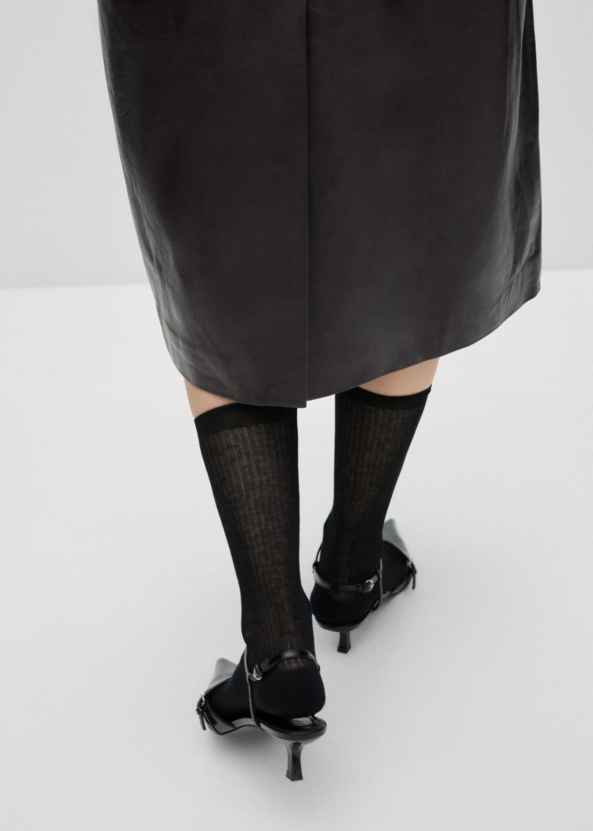 Ribbed cotton socks - General plane