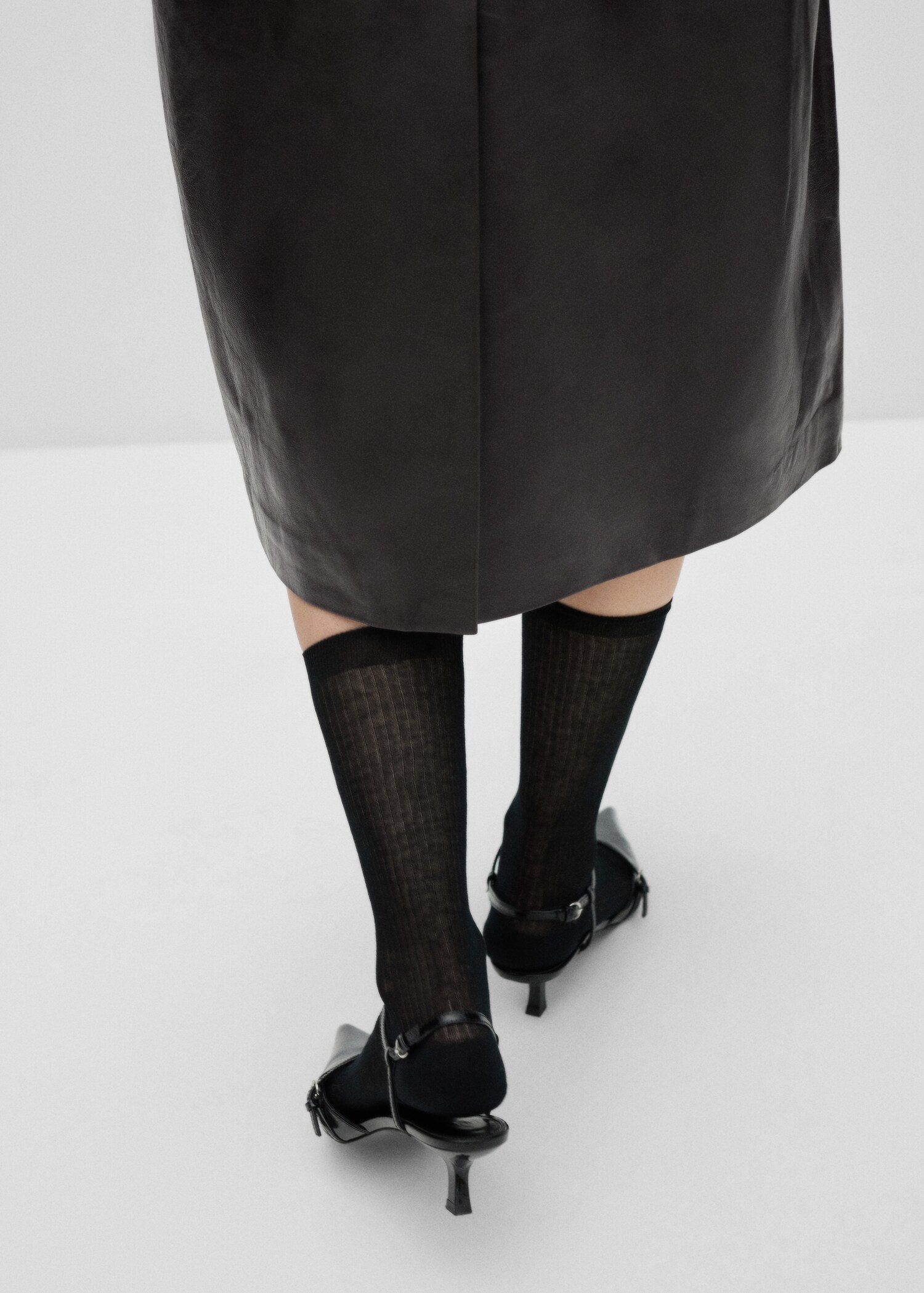 Ribbed cotton socks - General plane