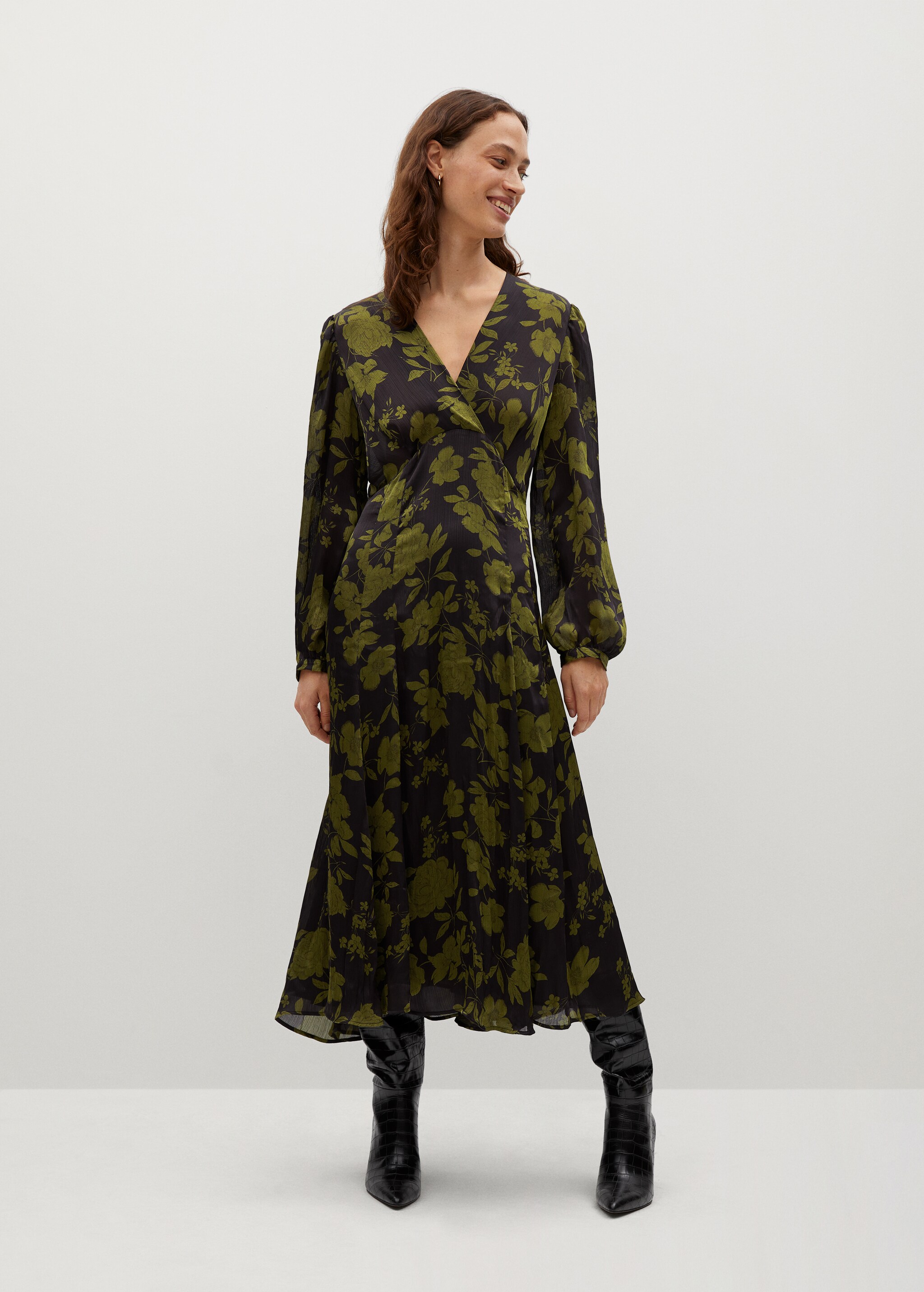 Vestido estampado floral - Plano general