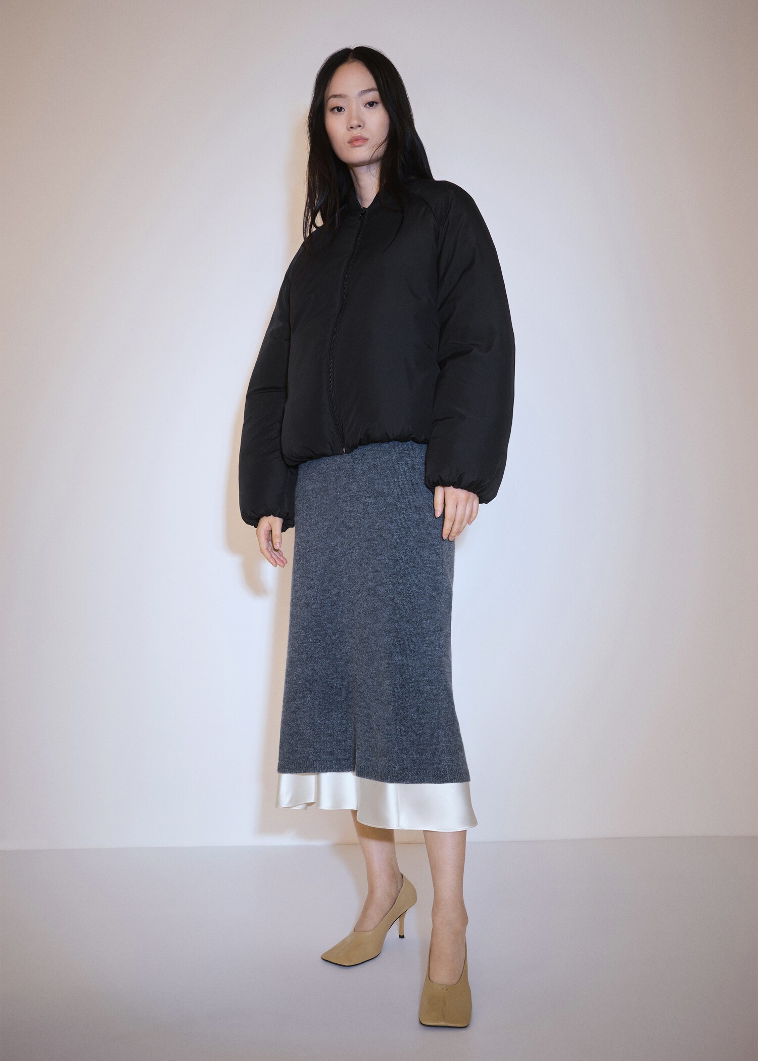 Bomber jacket with zip - General plane