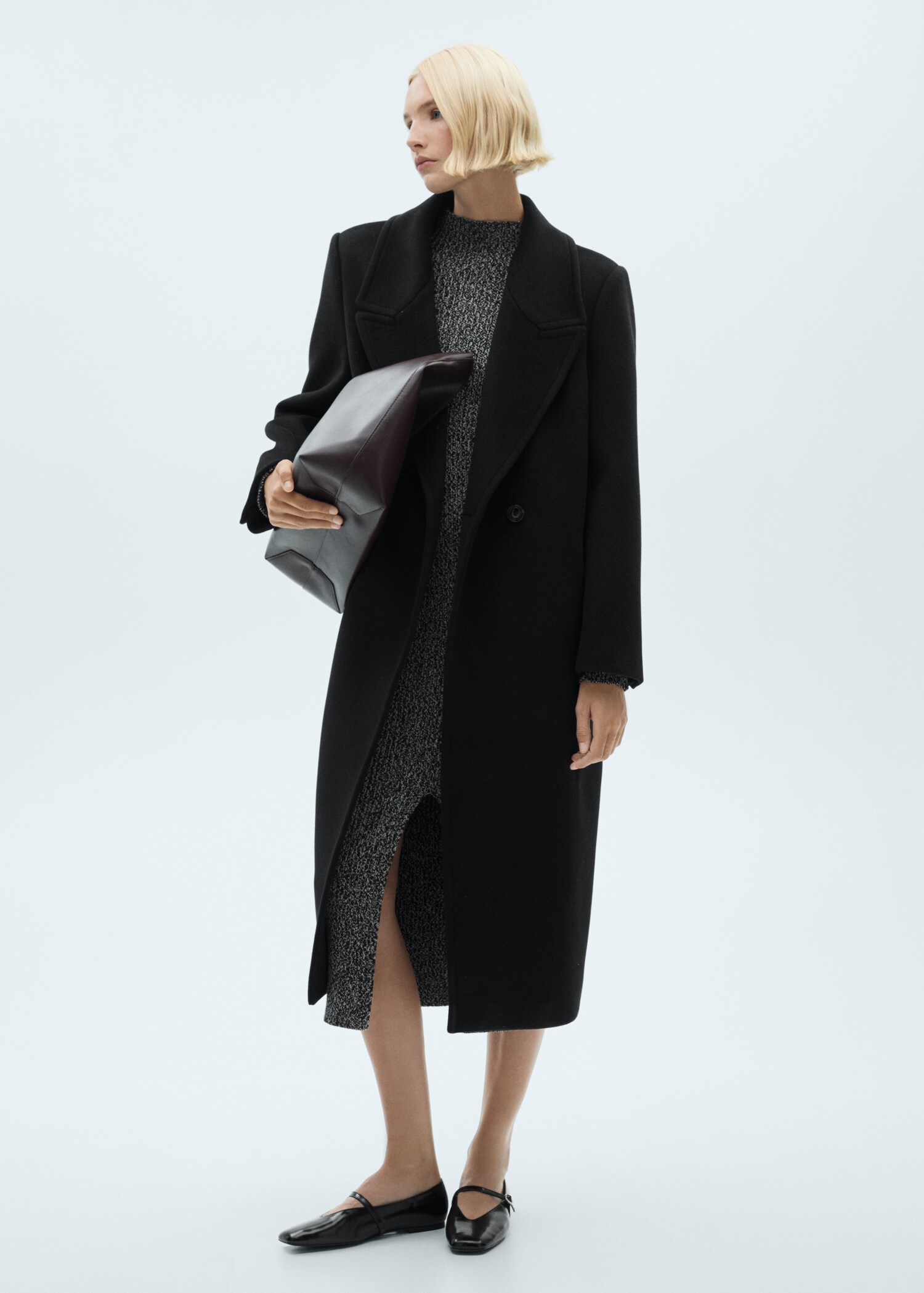 Meliertes Strickkleid - Allgemeine Ansicht