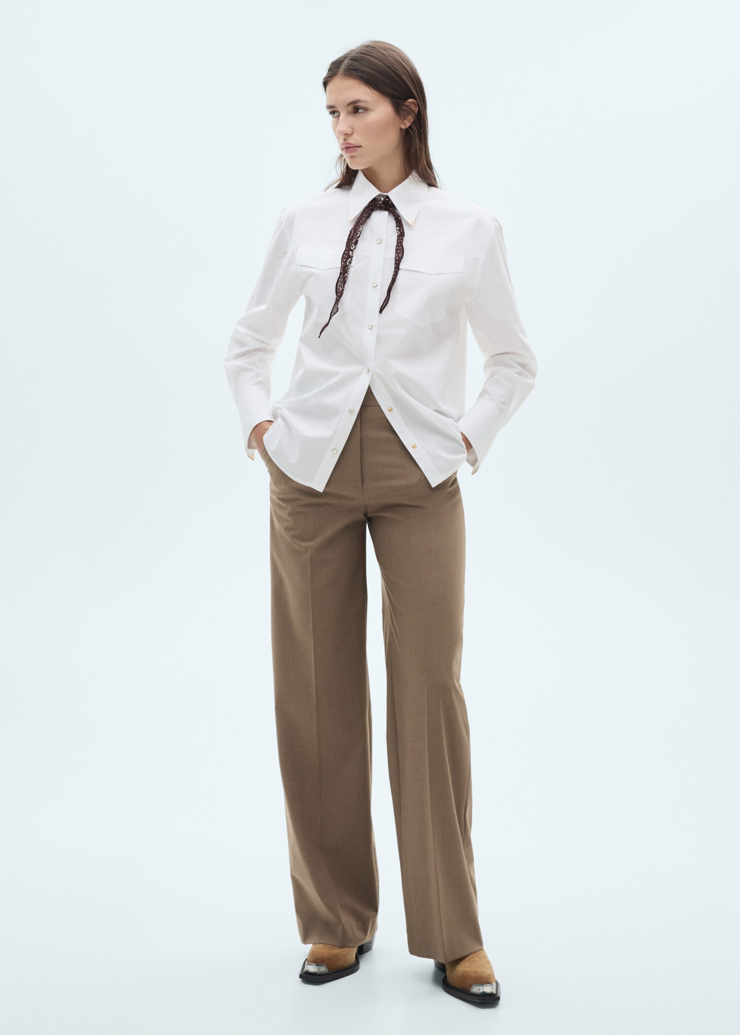 Hemd mit Metallic-Details - Allgemeine Ansicht