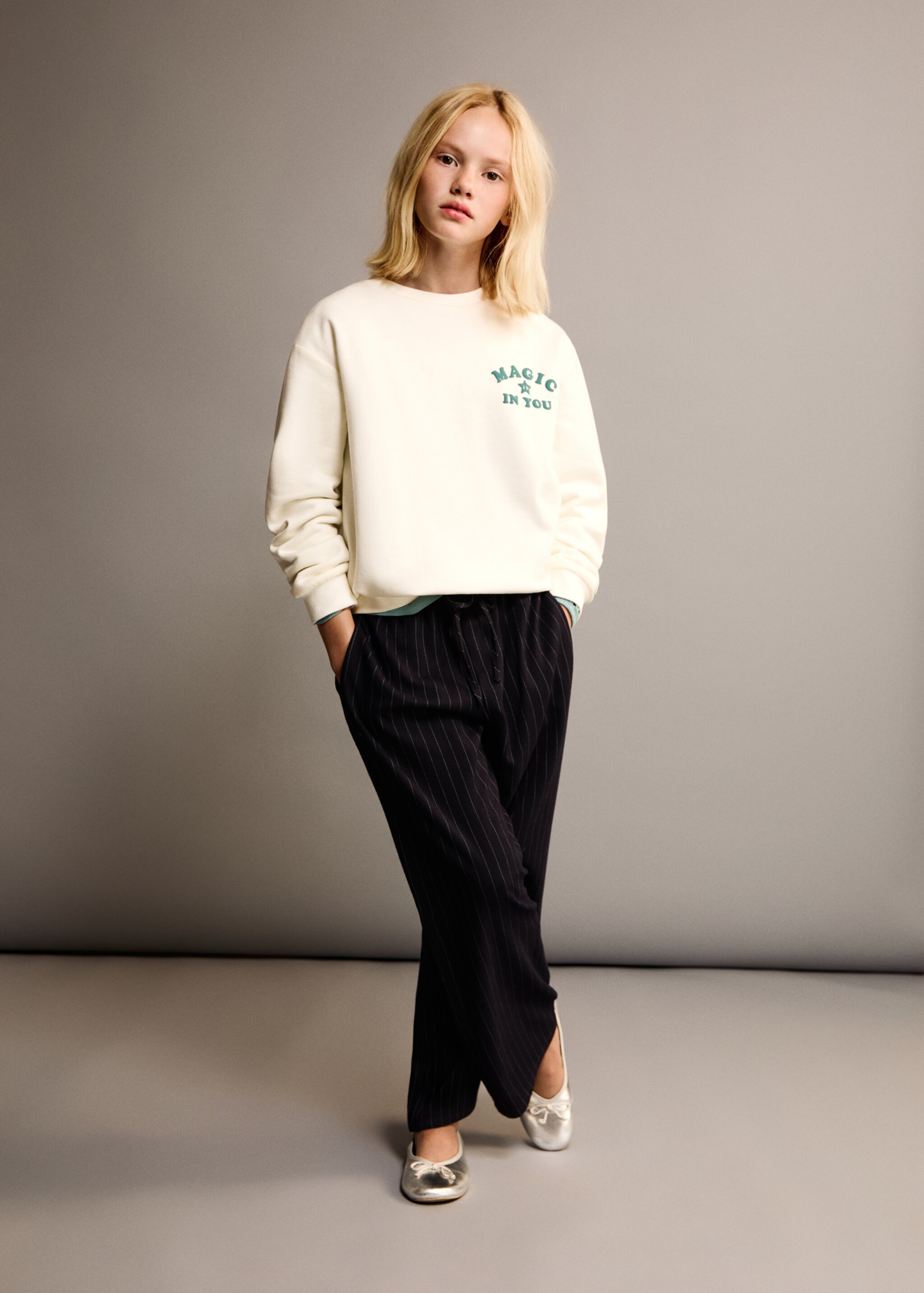 Sudadera algodón estampada - Plano general
