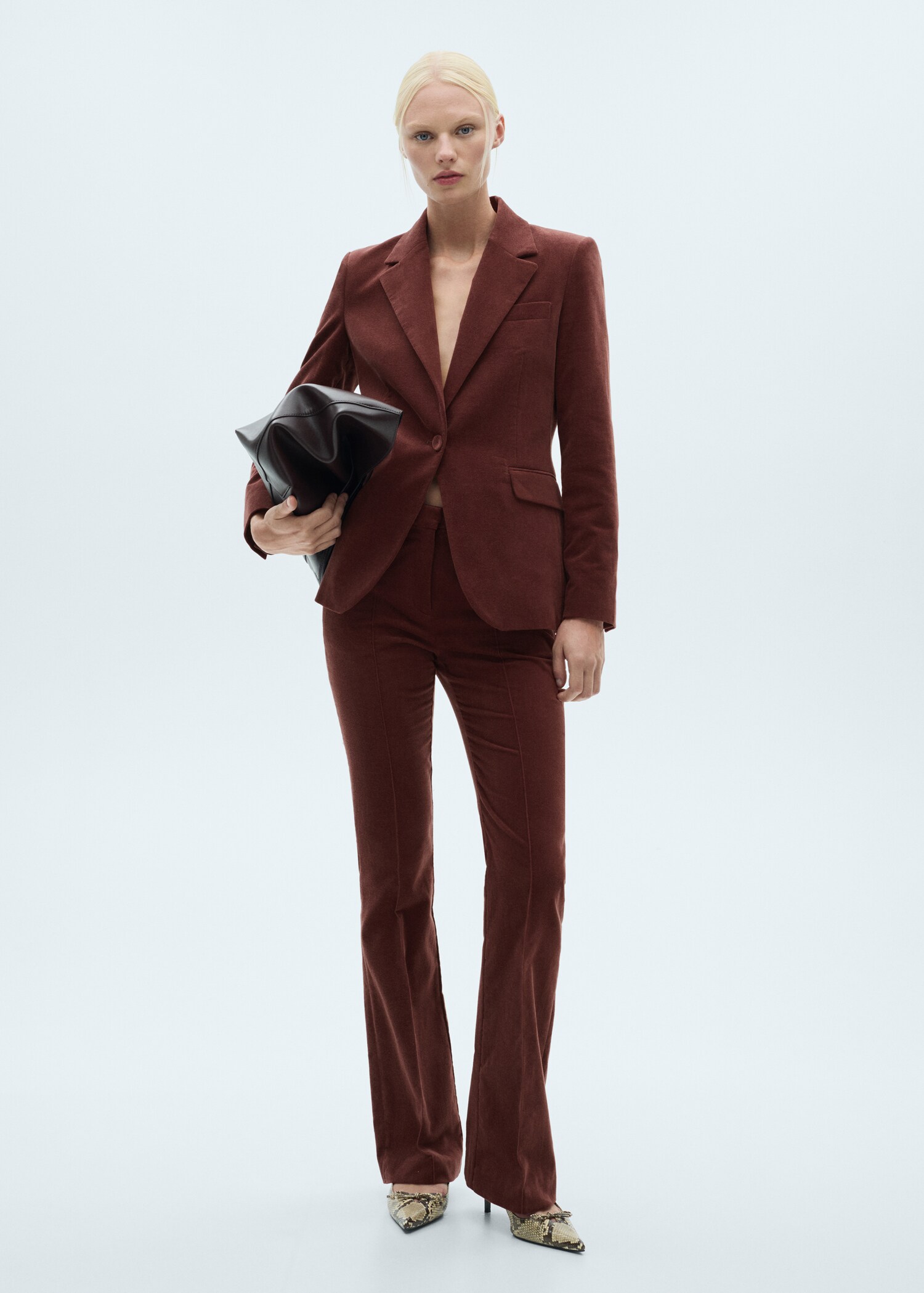 Blazer costume velours - Plan général