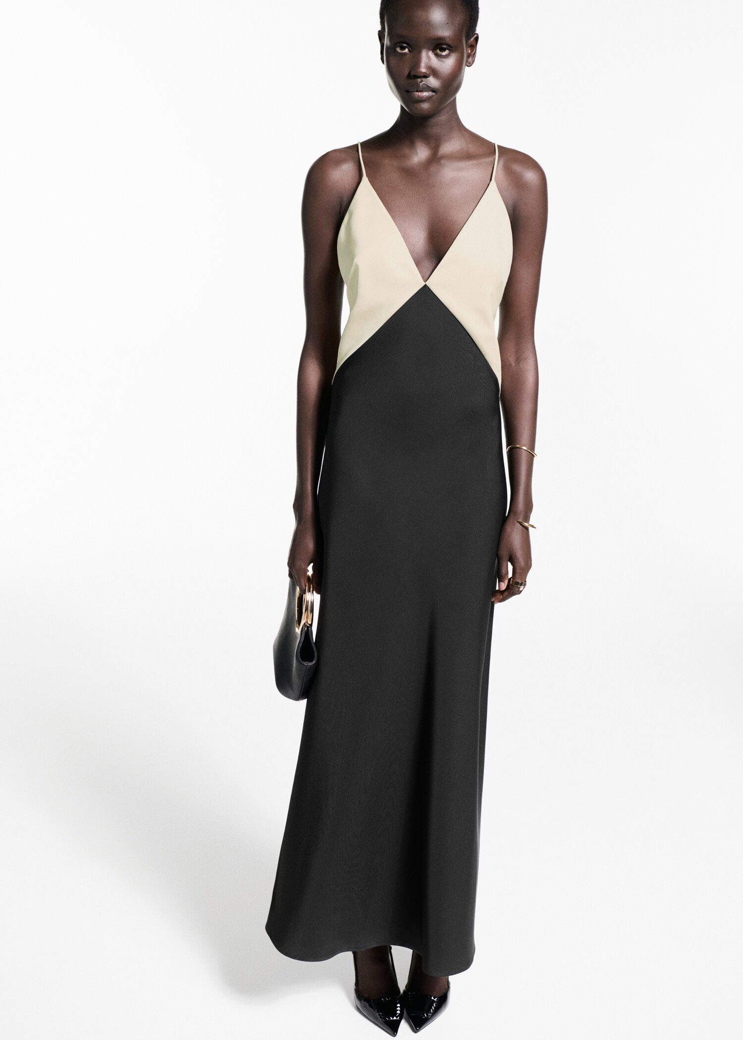 Two-tone lingerie dress - General plane