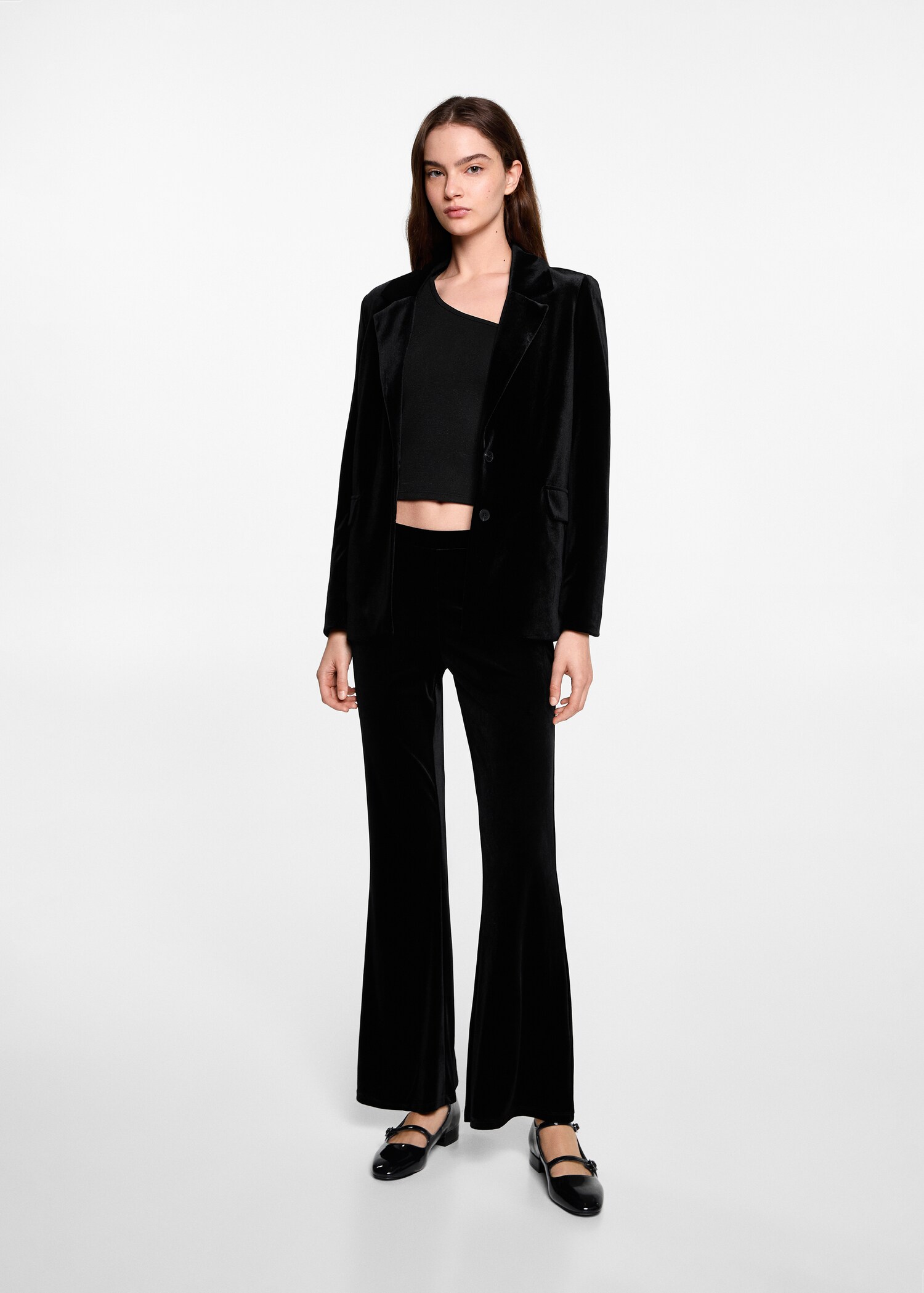 Pantalón flare terciopelo - Plano general