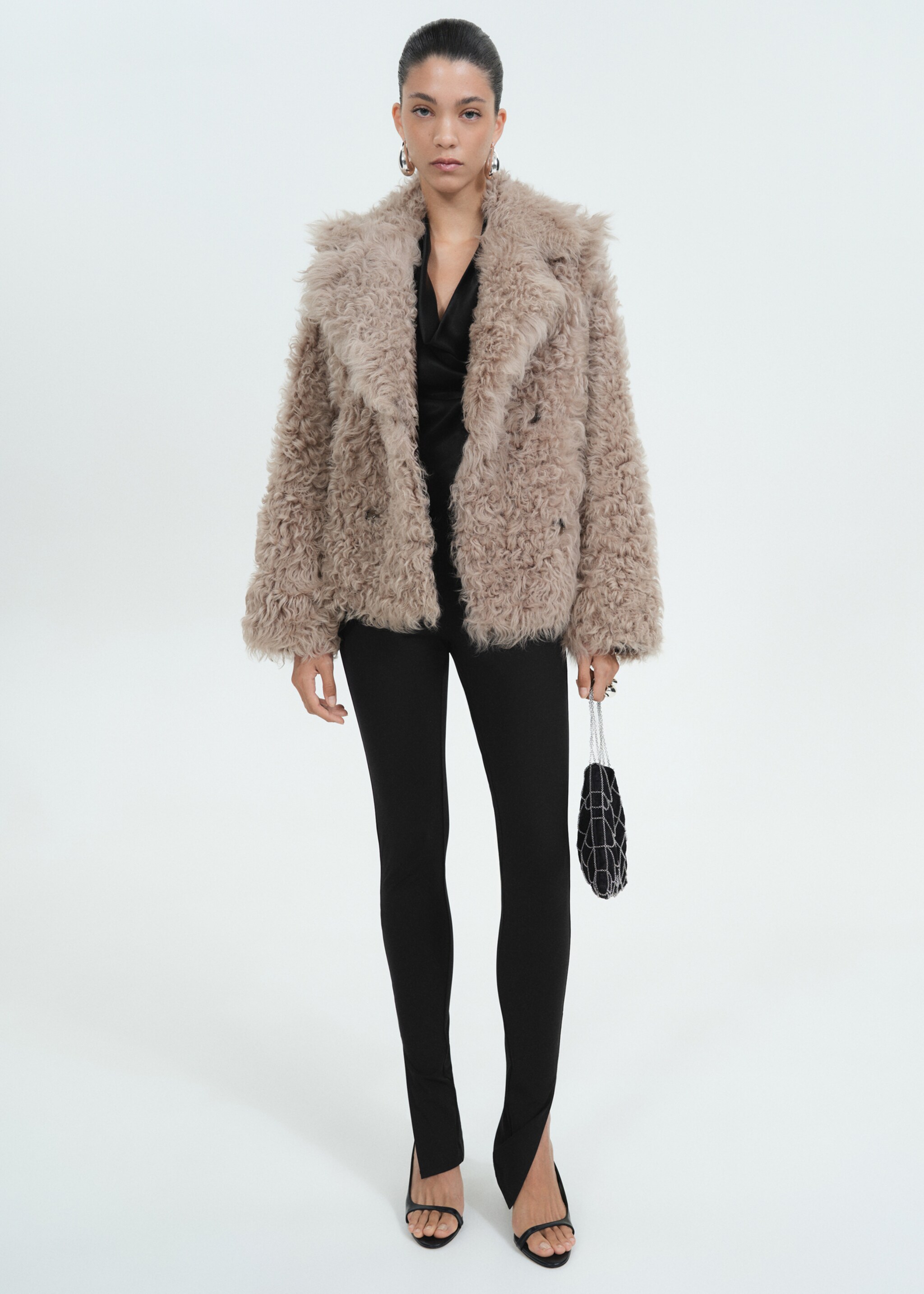 Slit hem leggings - General plane, Black. Ref: 77059071-00.