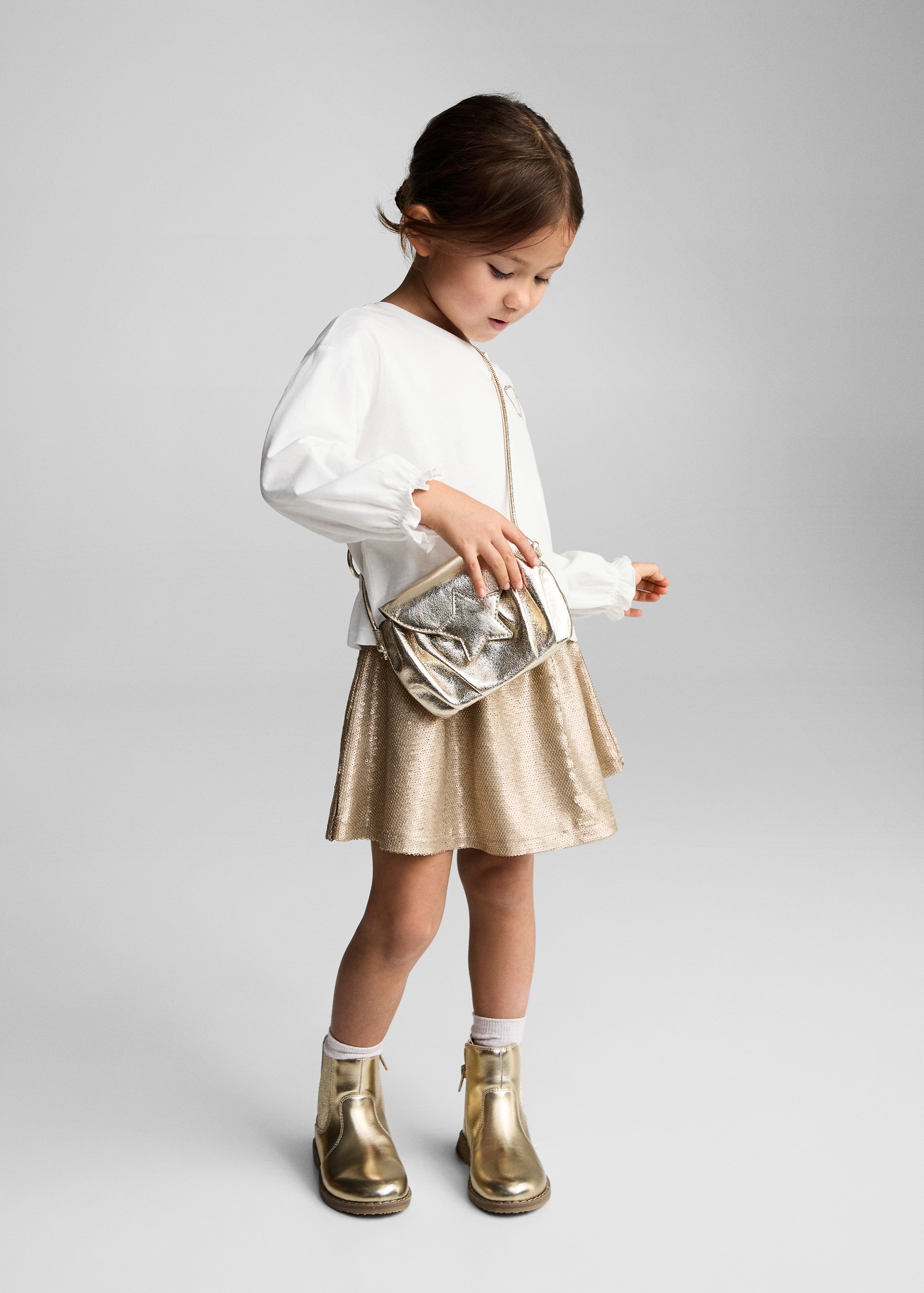 Falda lentejuelas Bebé niña MANGO OUTLET España (Península y