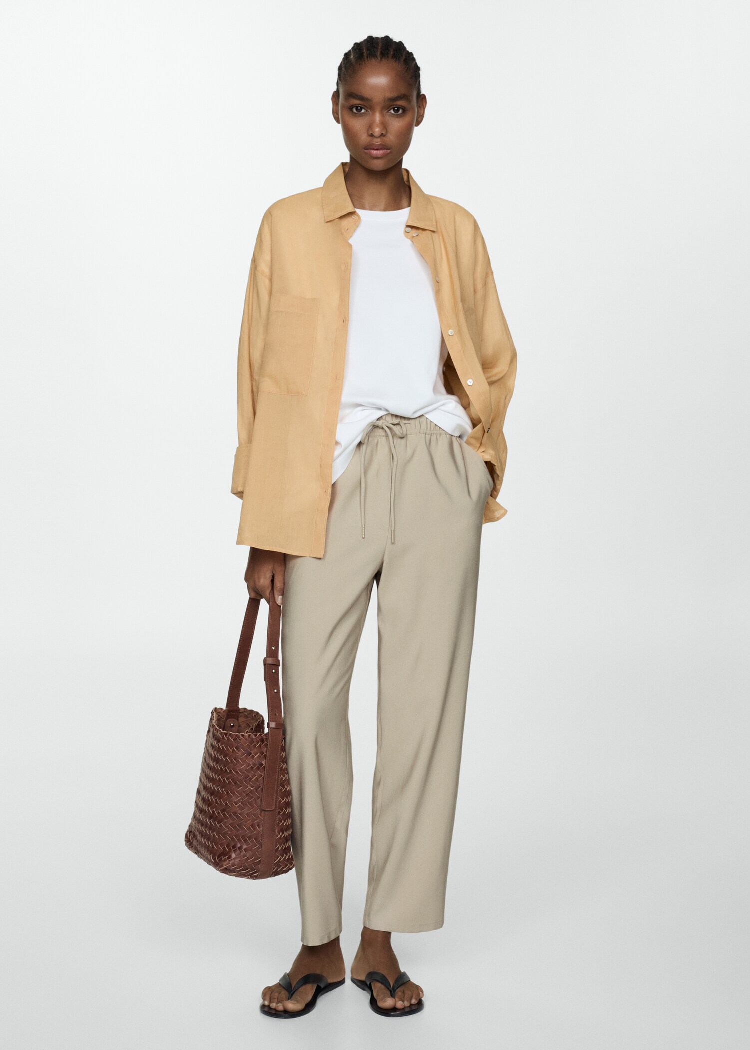 Drawstring jogger trousers - General plane