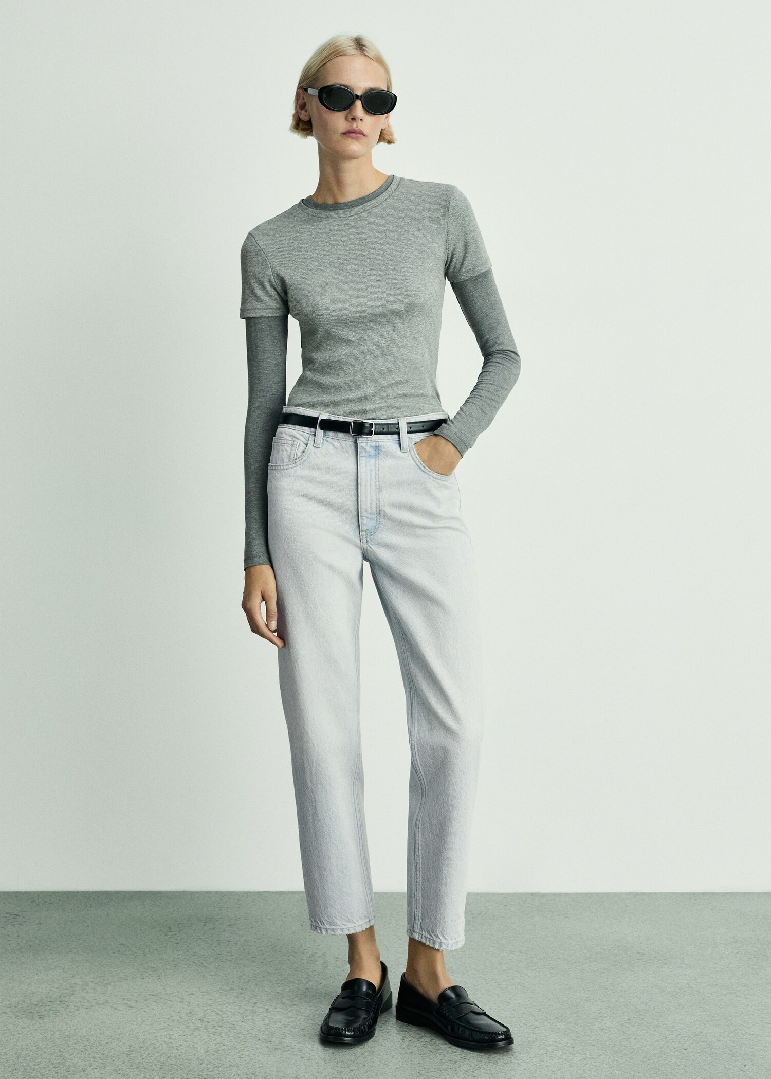 Comfort-Jeans mit hohem Bund Newmom - Allgemeine Ansicht