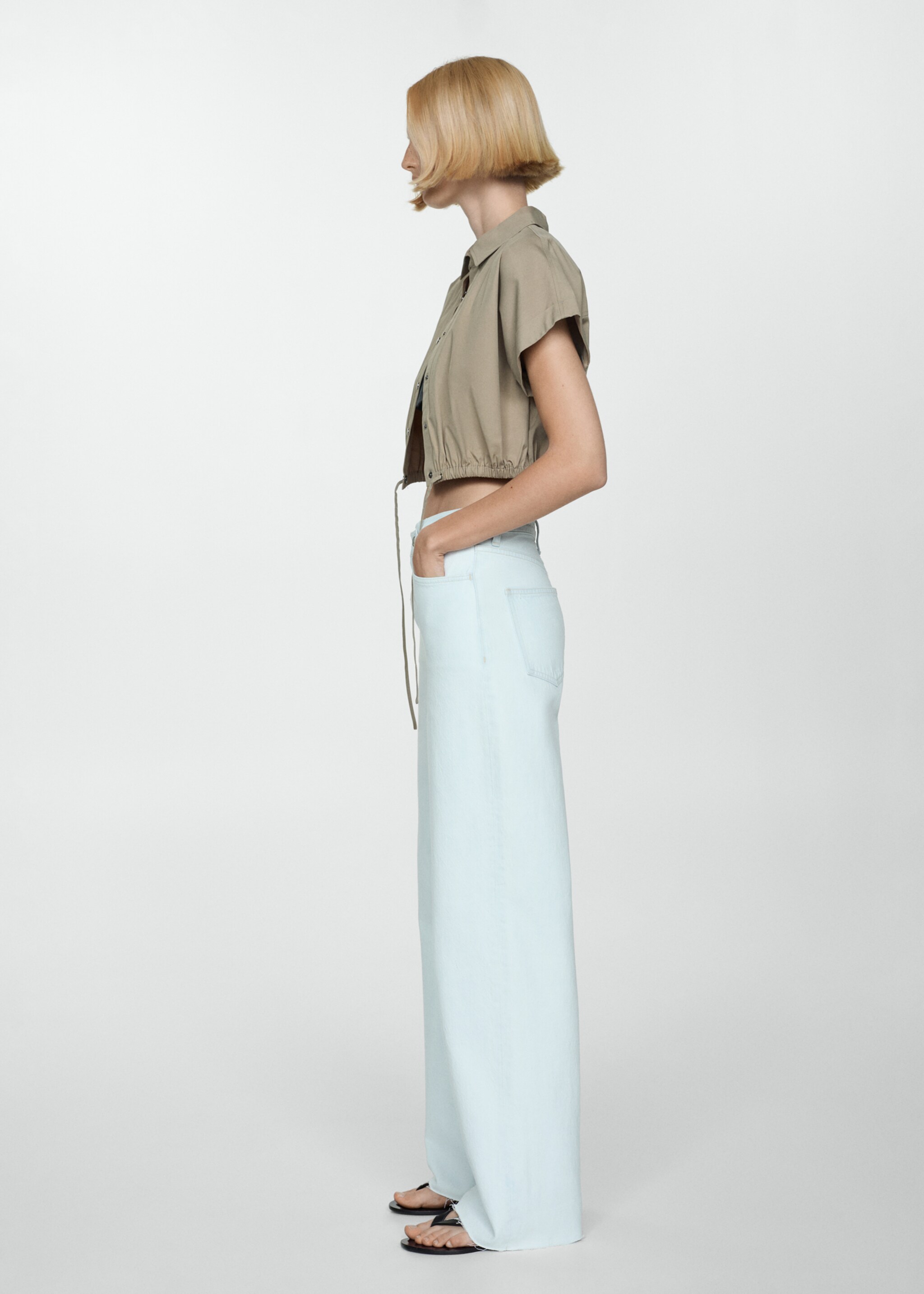 High-rise wideleg jeans - General plane