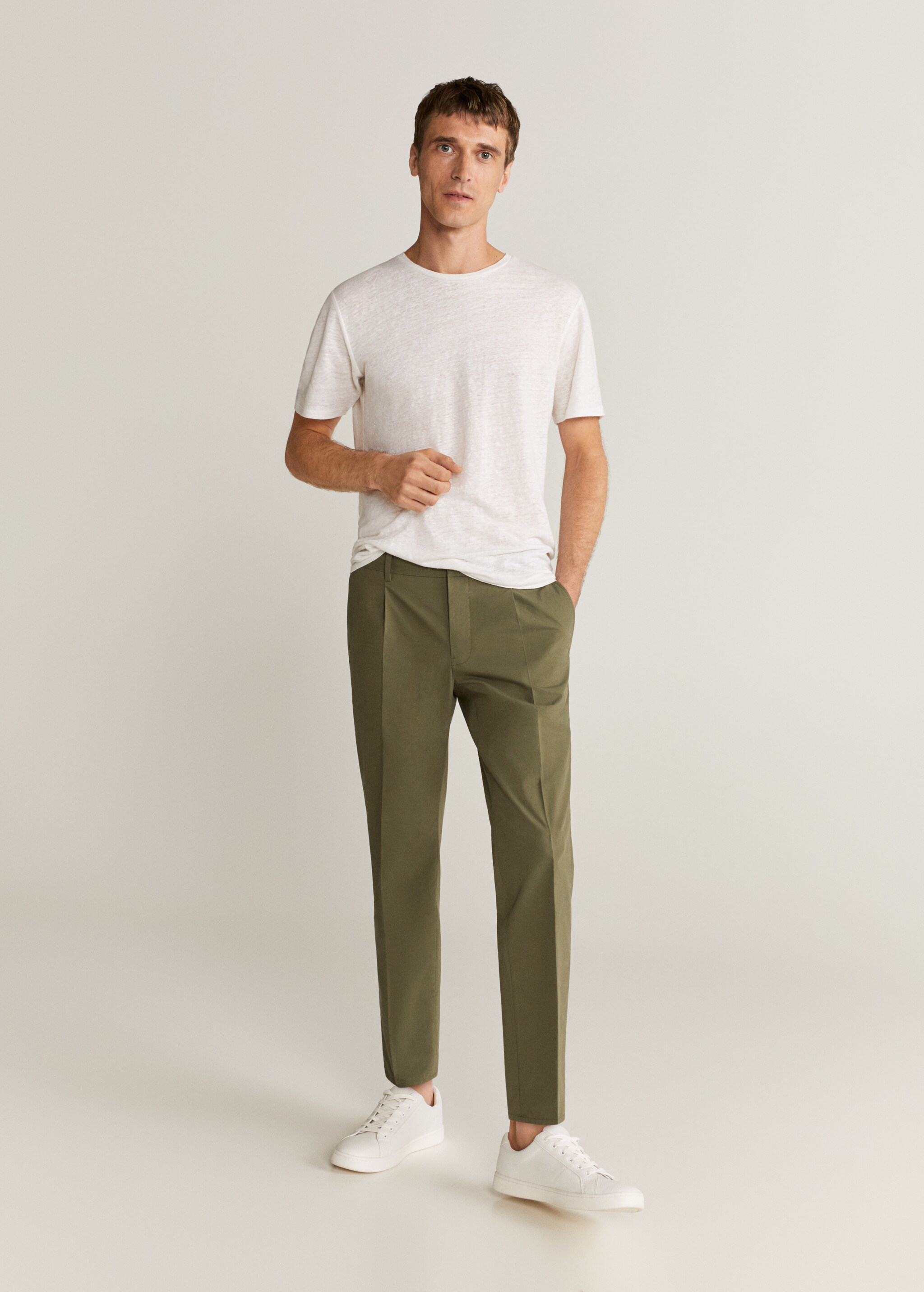 Camisa regular fit punto - Plano general