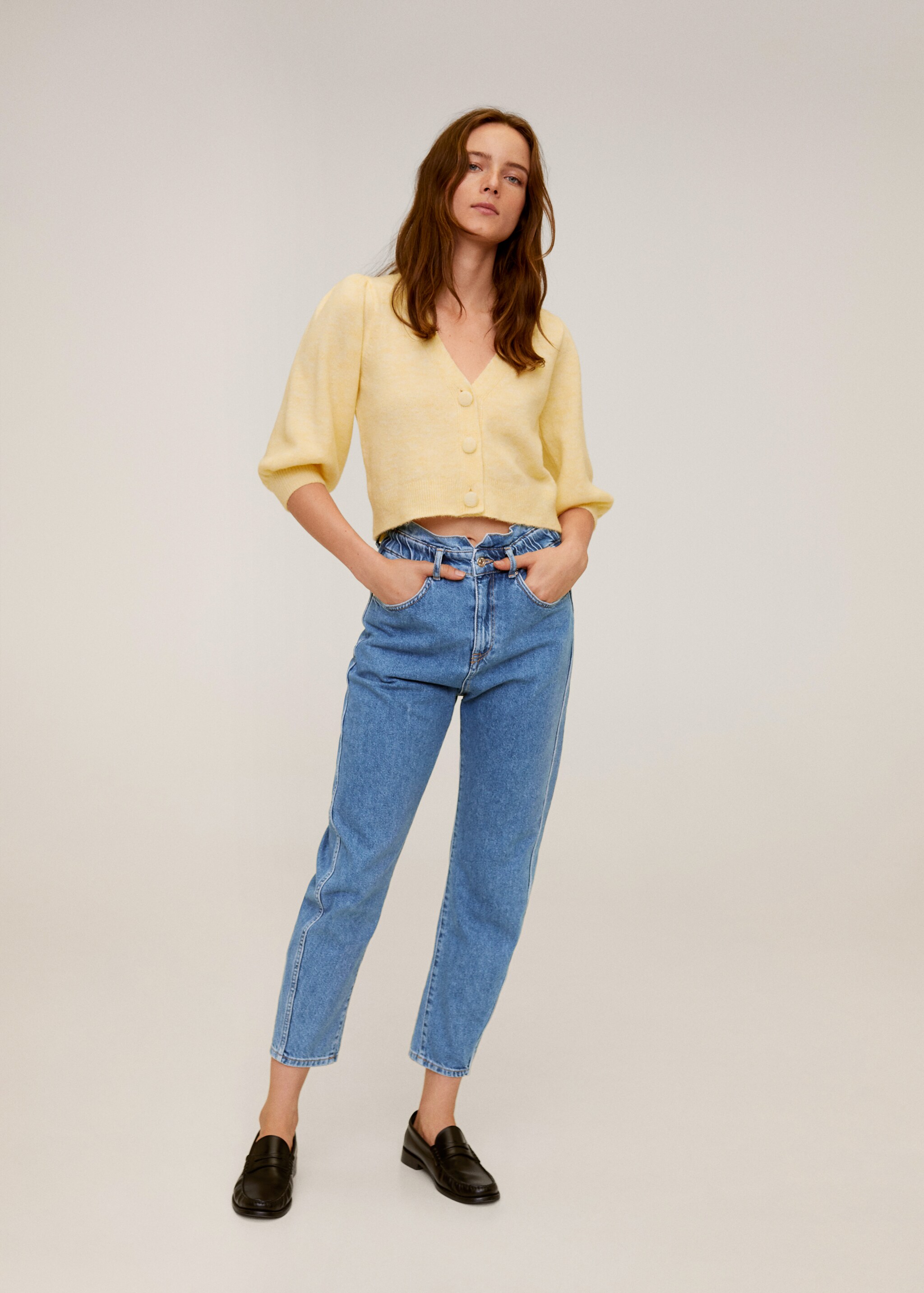 Waist straight Slouchy jeans - General plane