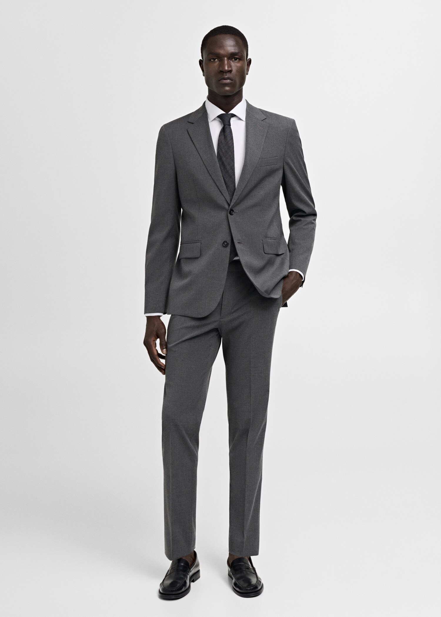 Americana traje slim fit tejido comfort stretch - Plano general