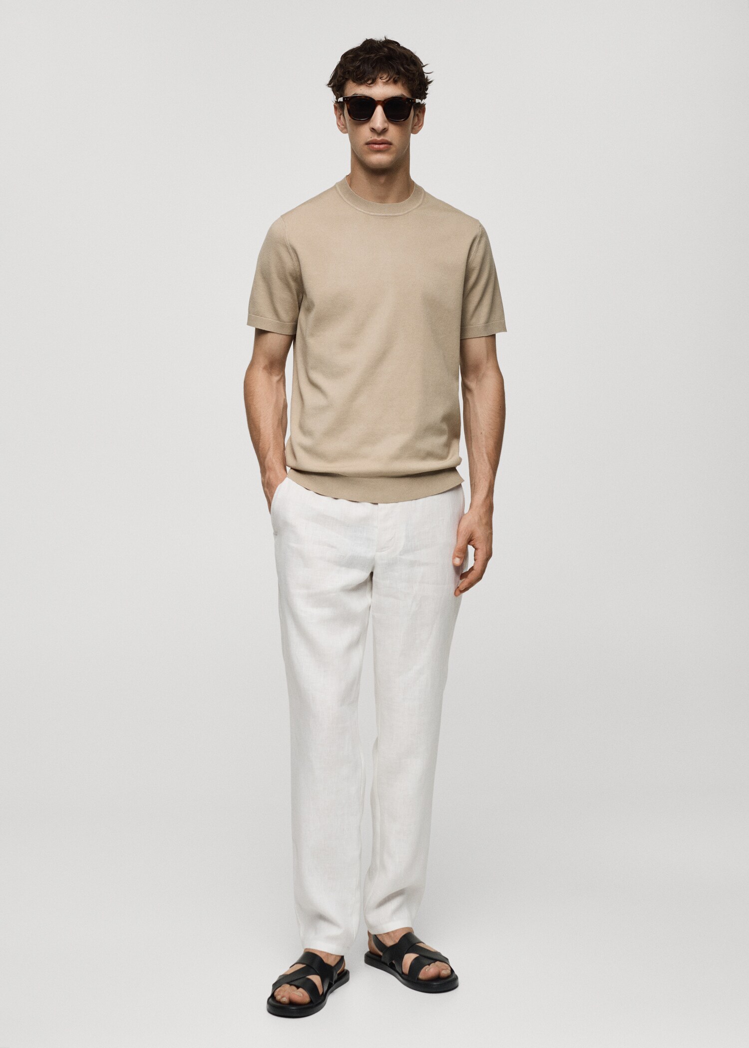 T-shirt en maille fine - Plan général